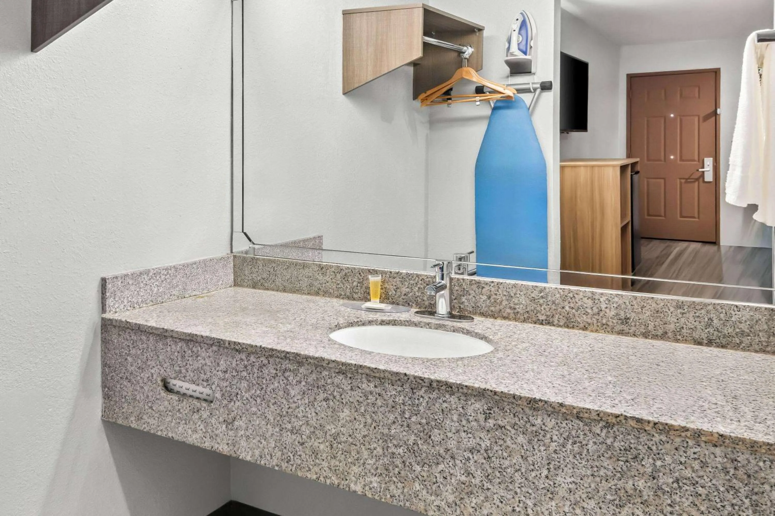 Bathroom in Super 8 by Wyndham Grand Prairie Southwest