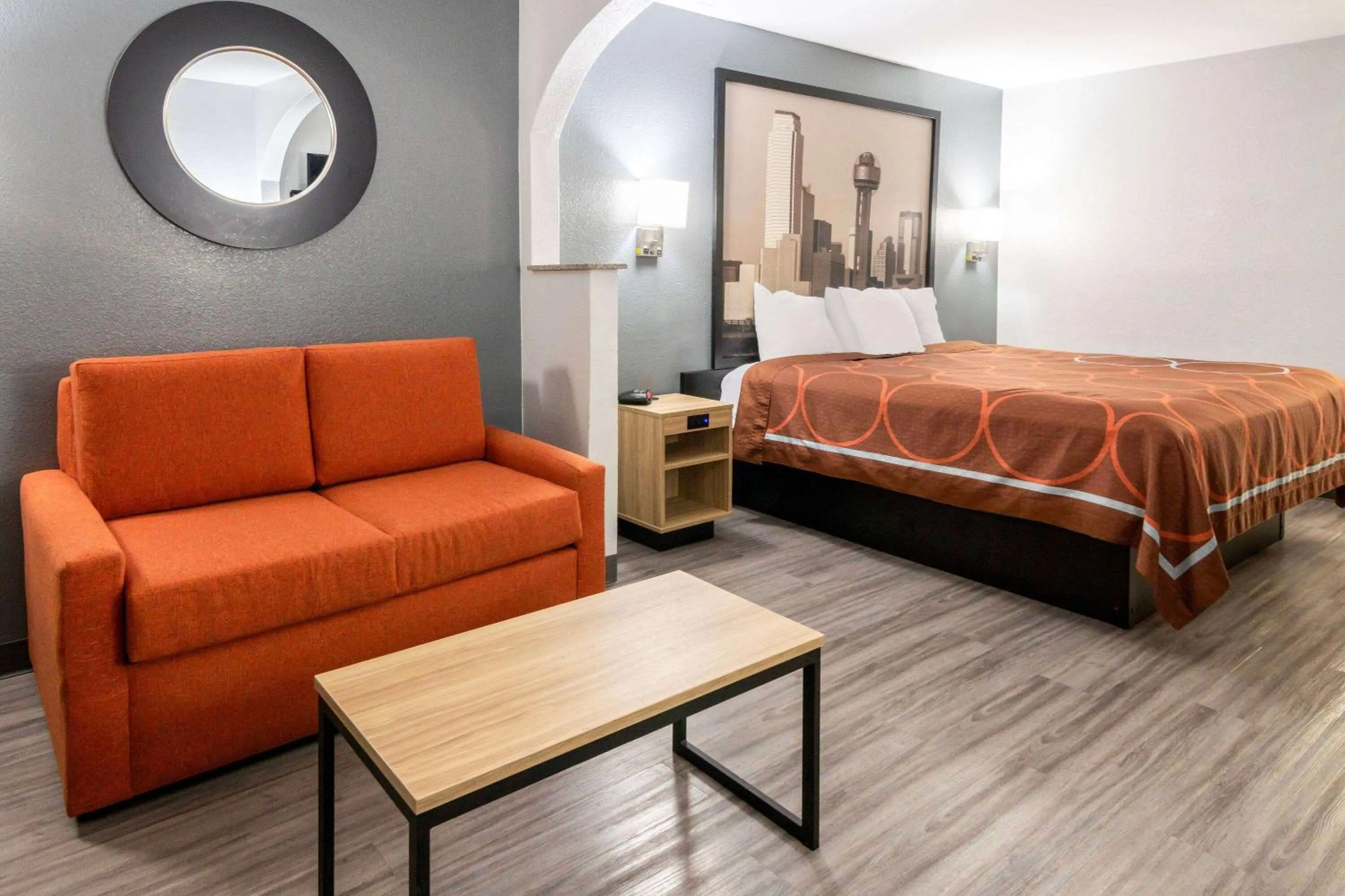 Bed in Super 8 by Wyndham Grand Prairie Southwest