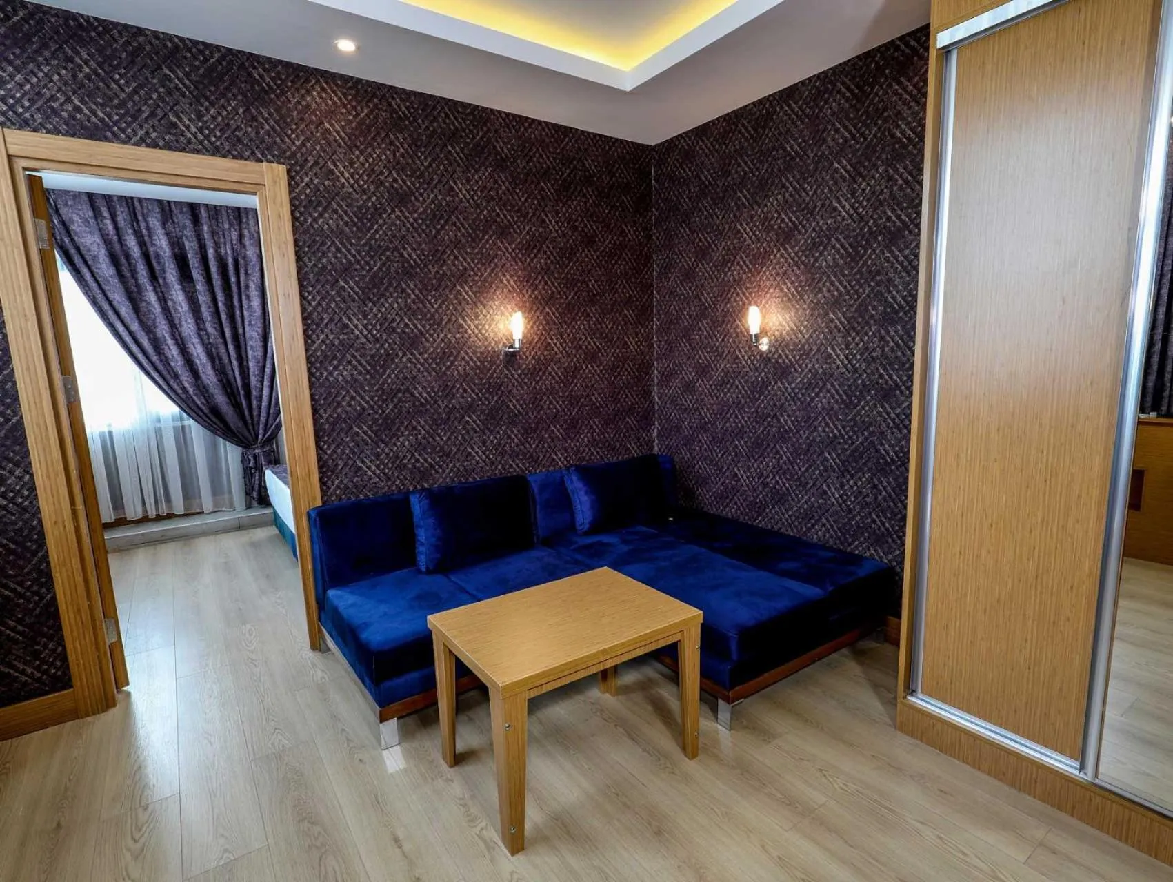 Living room in Grand Elmira Suites