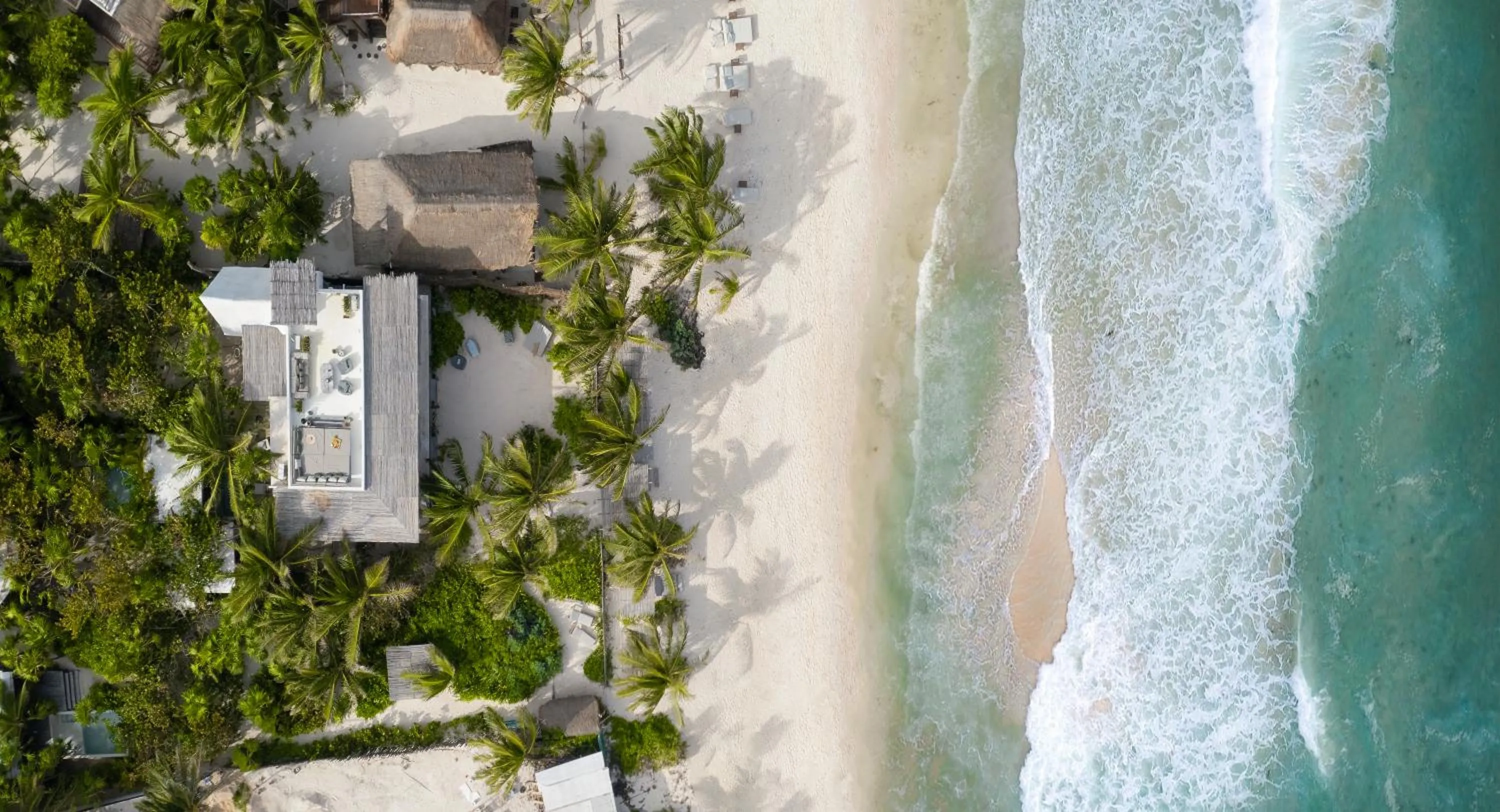 Bird's eye view in Aldea Canzul Tulum
