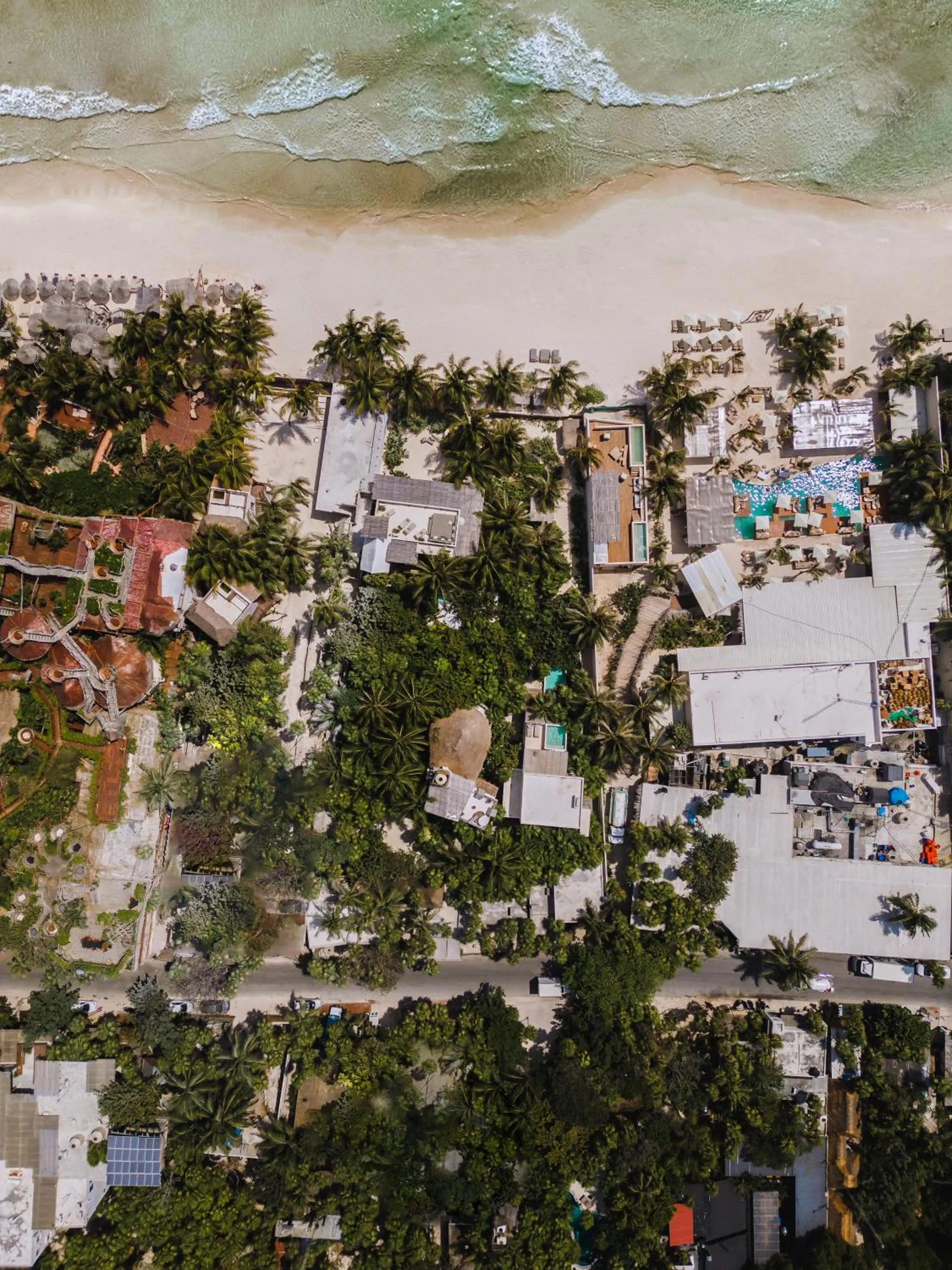 Bird's eye view in Aldea Canzul Tulum