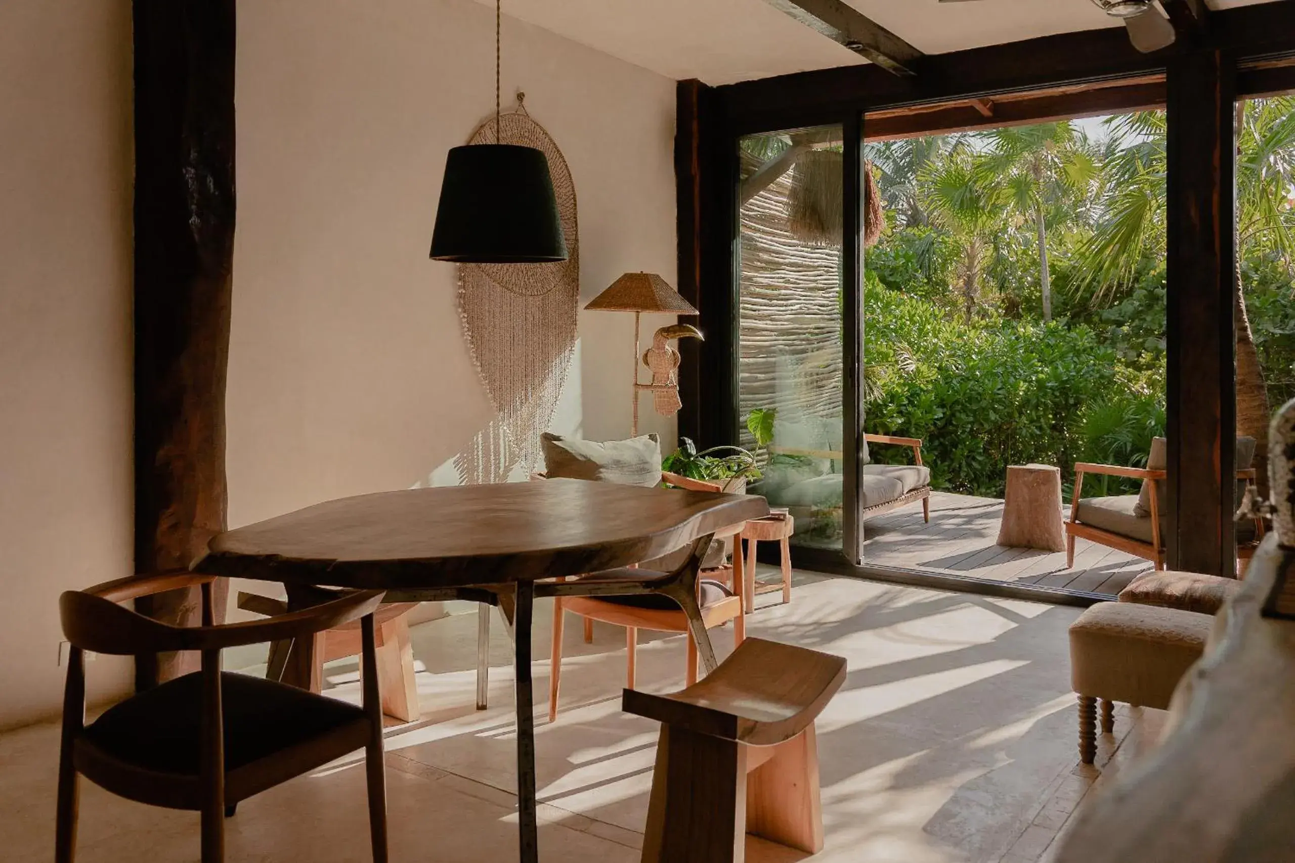 Dining area in Aldea Canzul Tulum