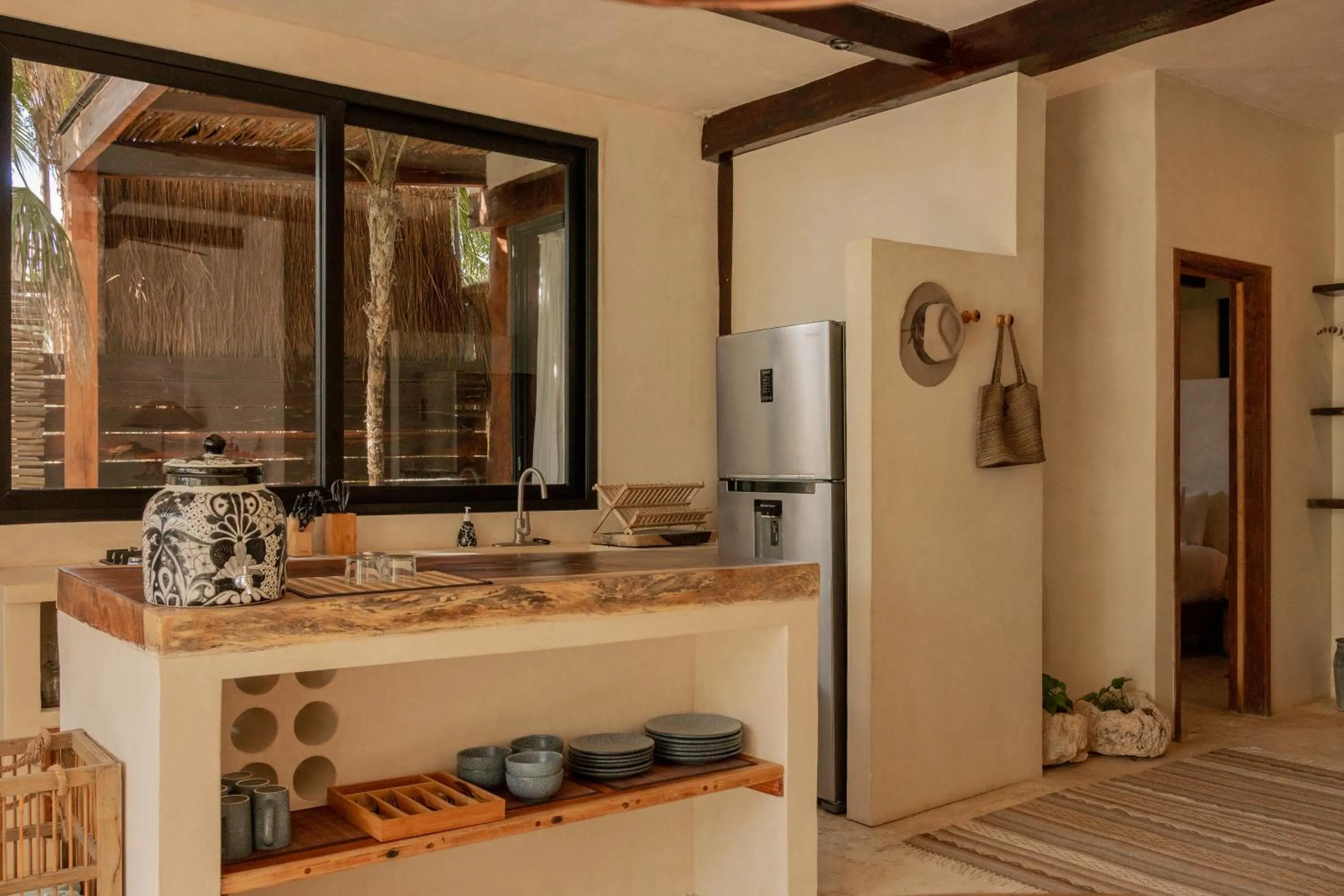 Kitchen or kitchenette in Aldea Canzul Tulum