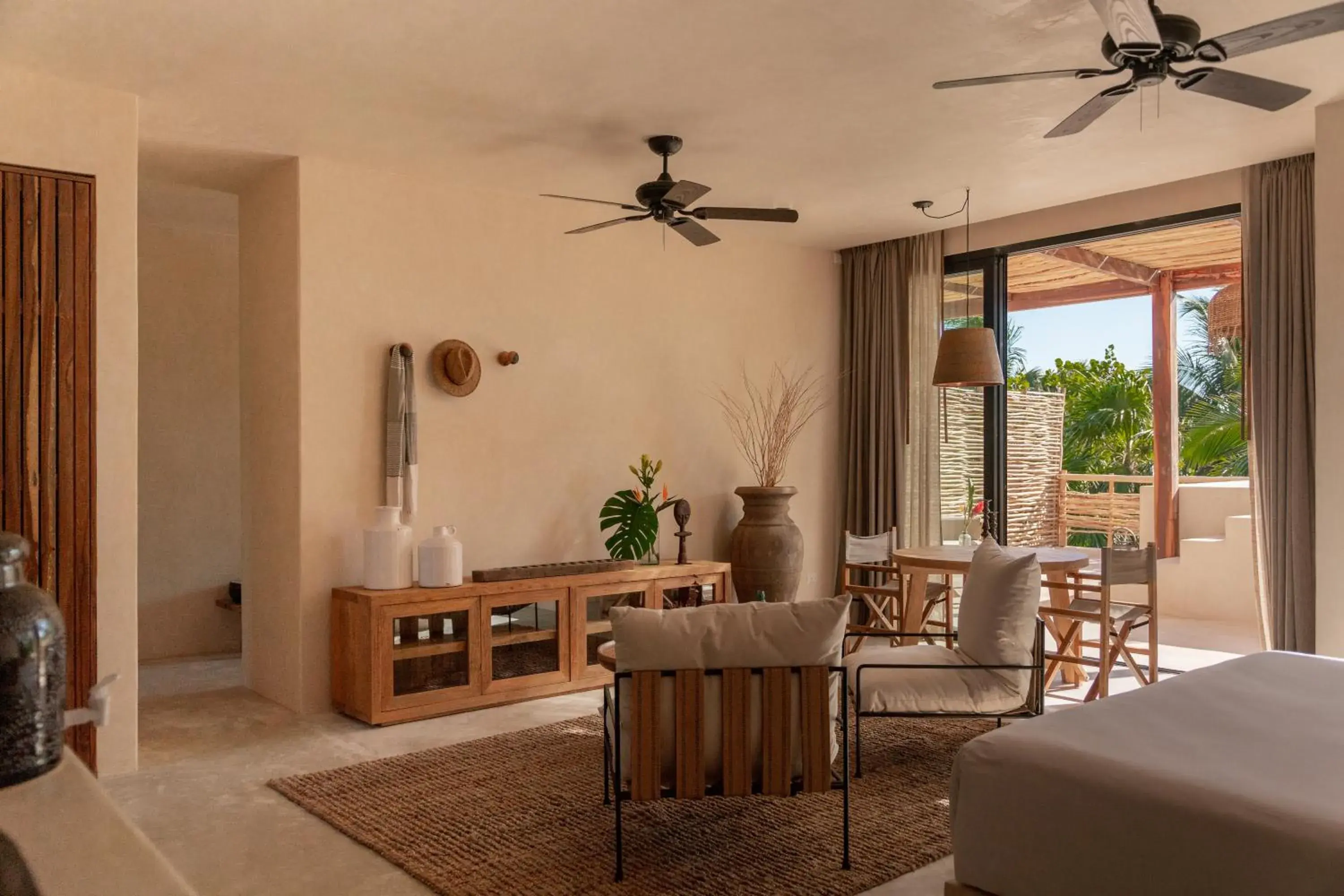 Living room, Seating Area in Aldea Canzul Tulum