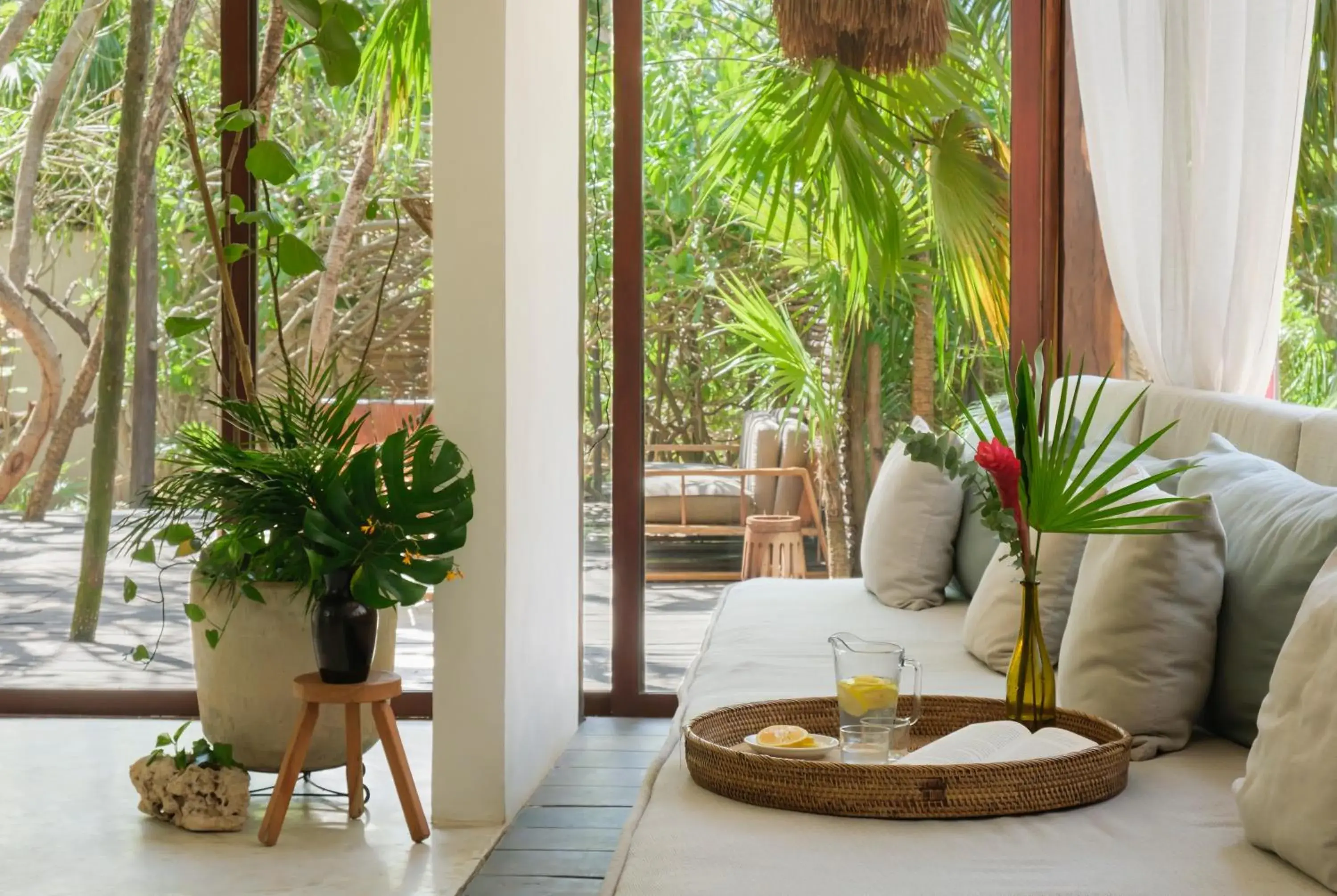 Seating area in Aldea Canzul Tulum