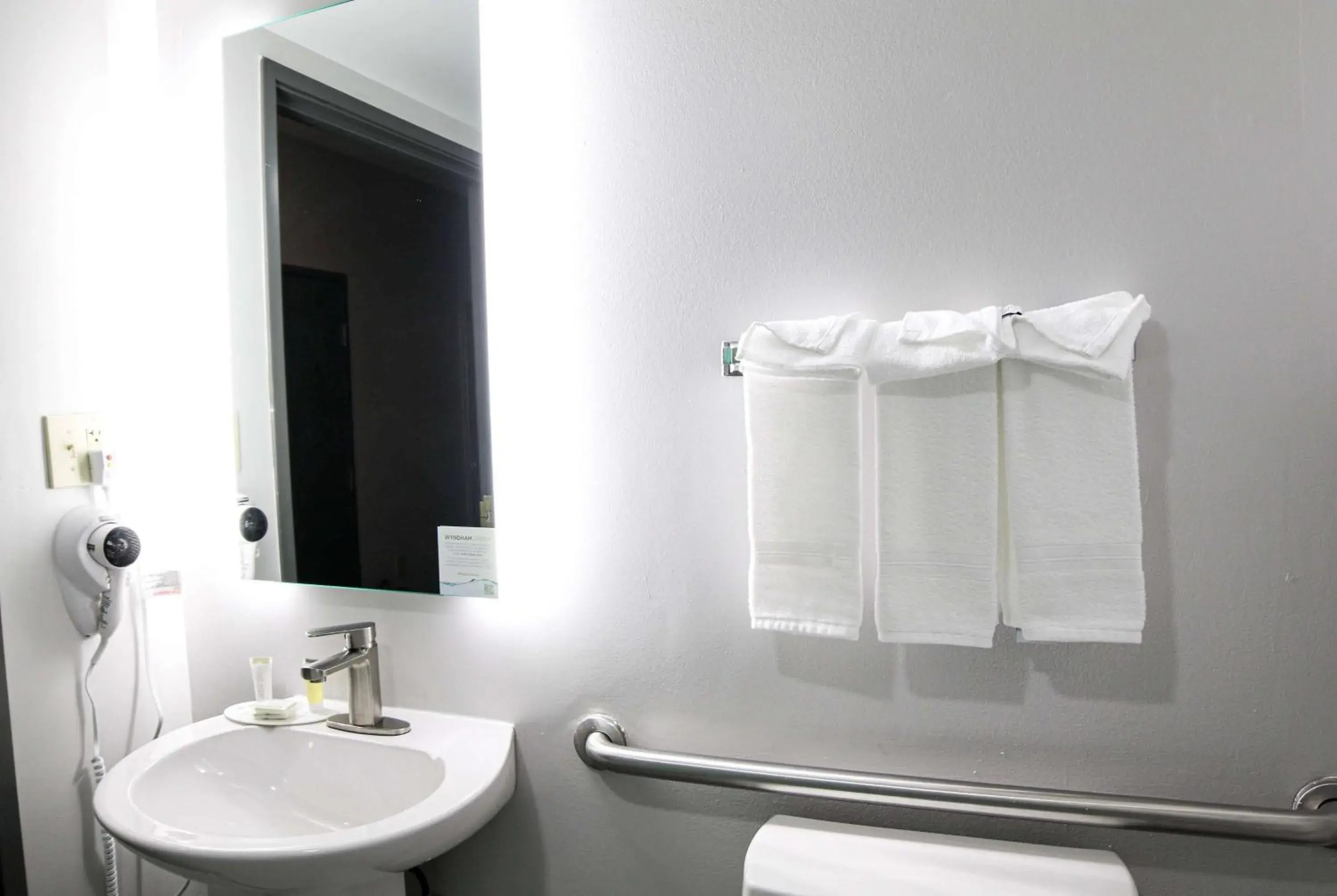 Bathroom in Microtel Inn & Suites by Wyndham Charlotte/Northlake Bathroom in Microtel Inn & Suites by Wyndham Charlotte/Northlake