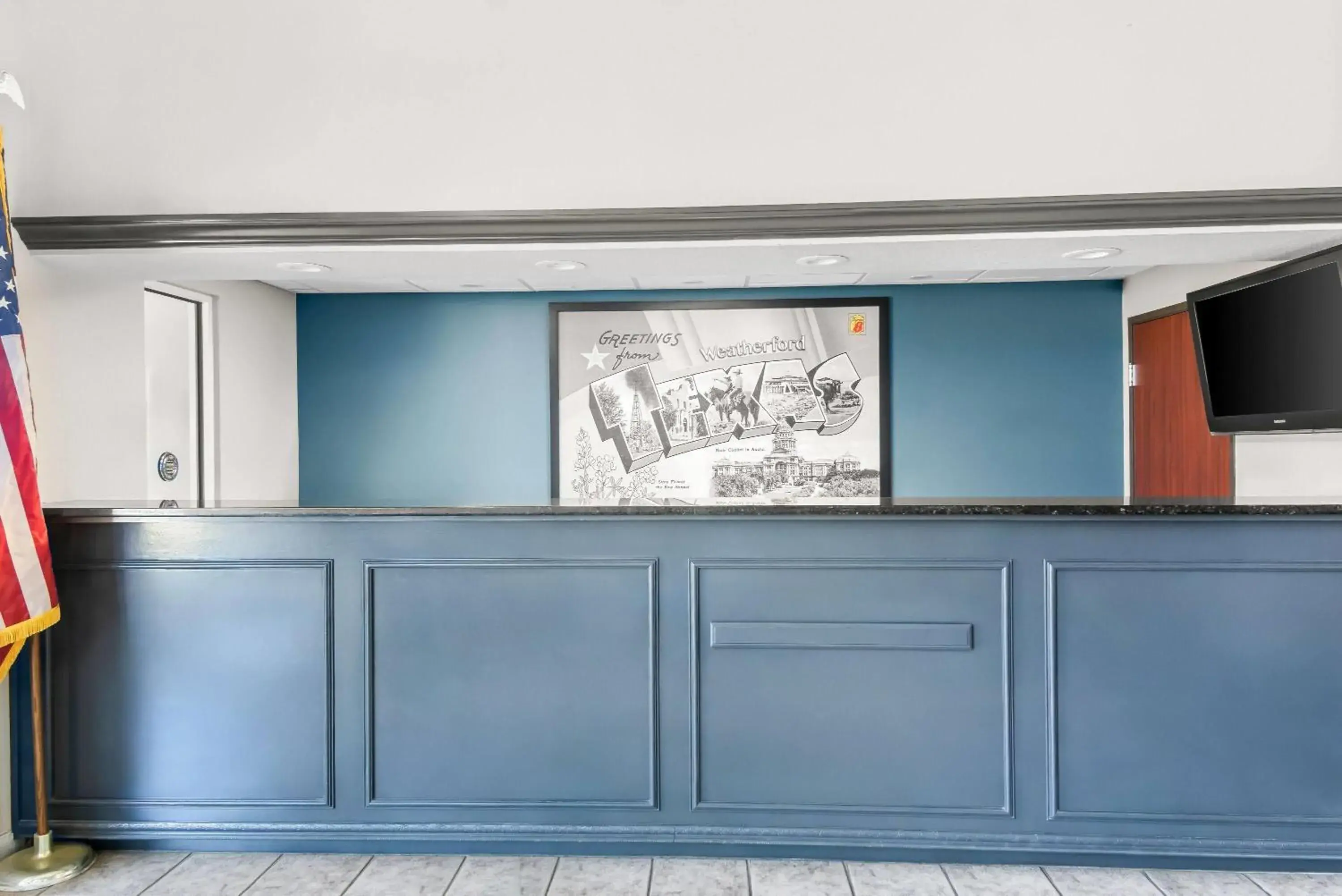 Lobby or reception in Super 8 by Wyndham Weatherford Lobby or reception in Super 8 by Wyndham Weatherford