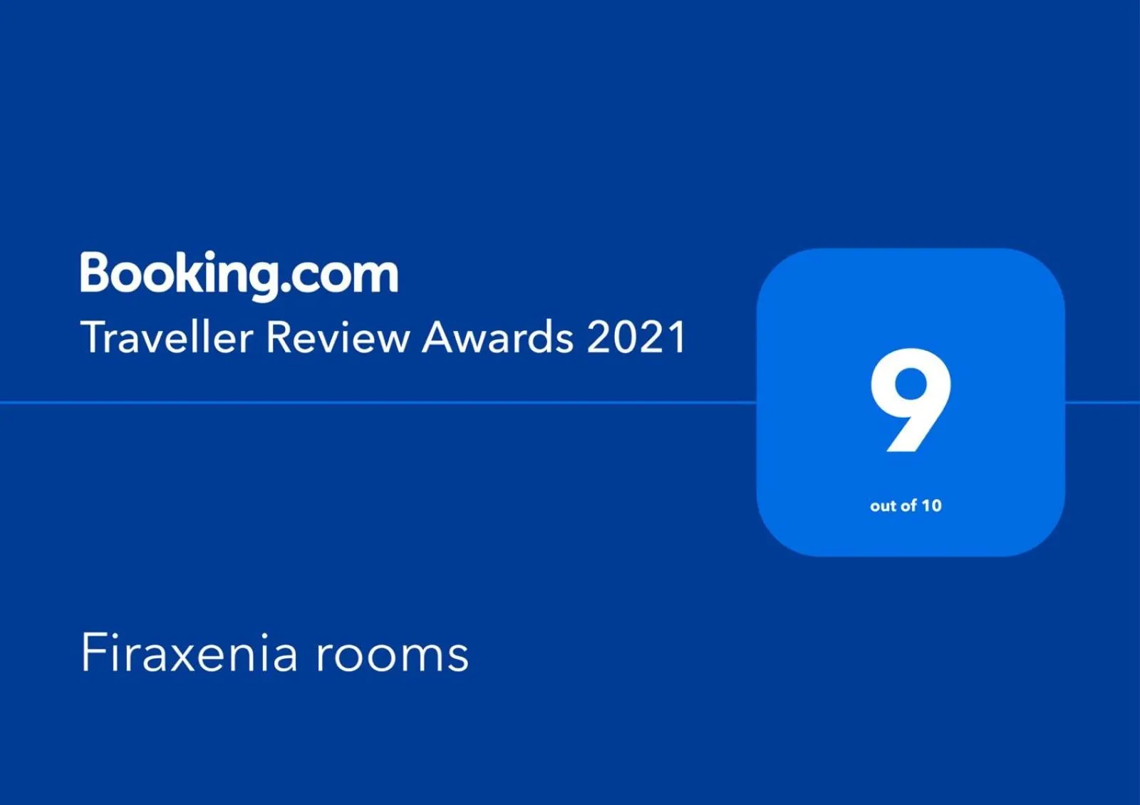 Certificate/Award in Firaxenia rooms