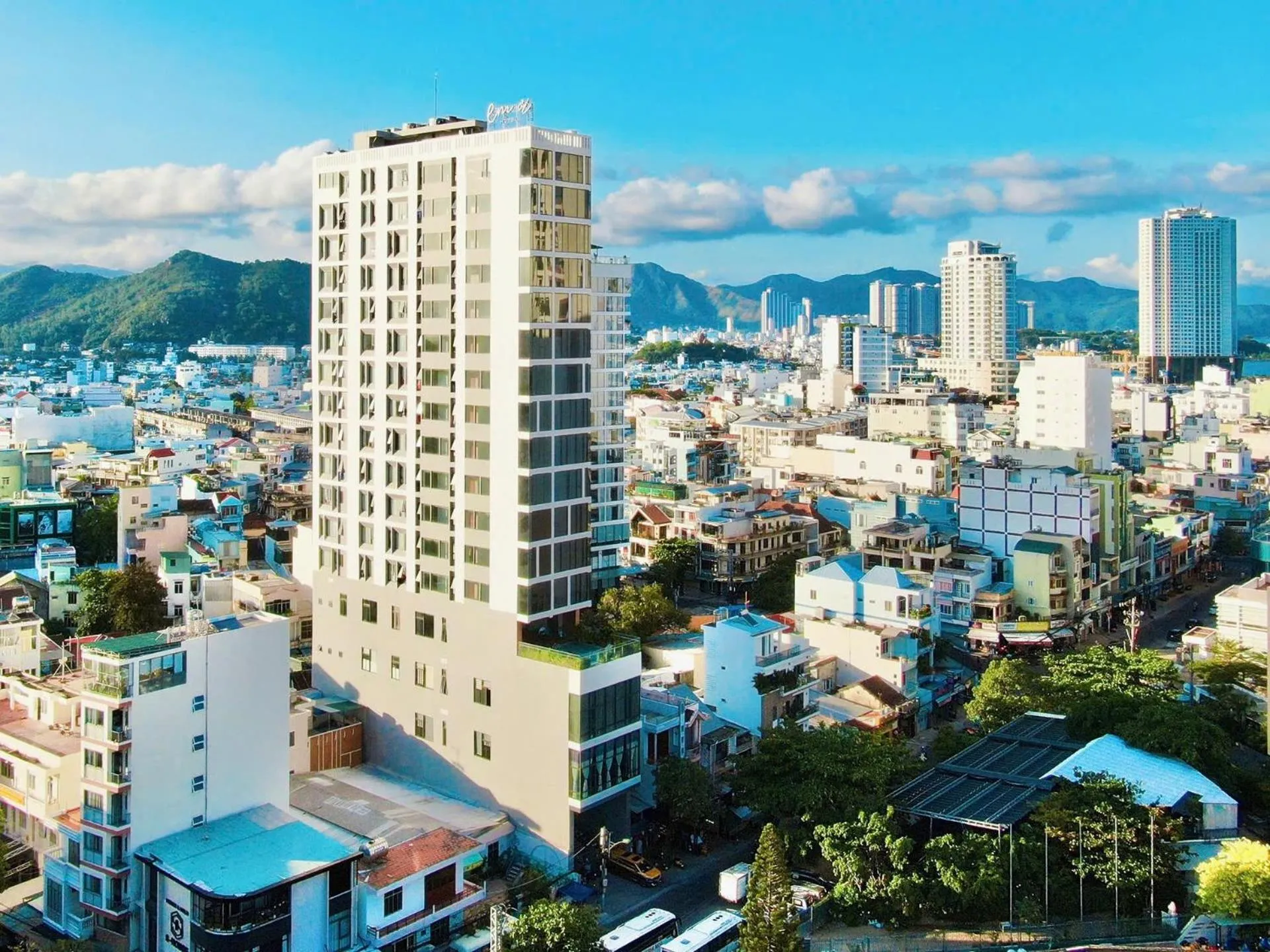 Property building in Em Oi Boutique Hotel