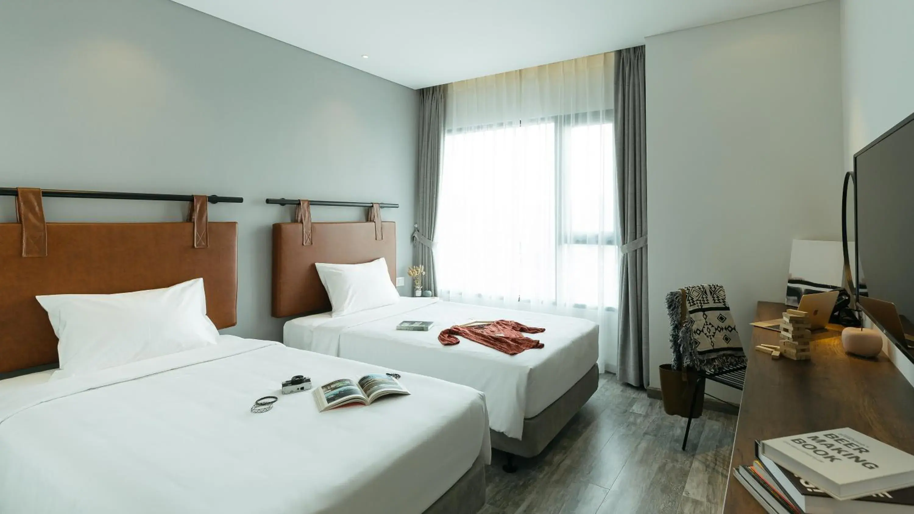 Bed in Em Oi Boutique Hotel Bed in Em Oi Boutique Hotel