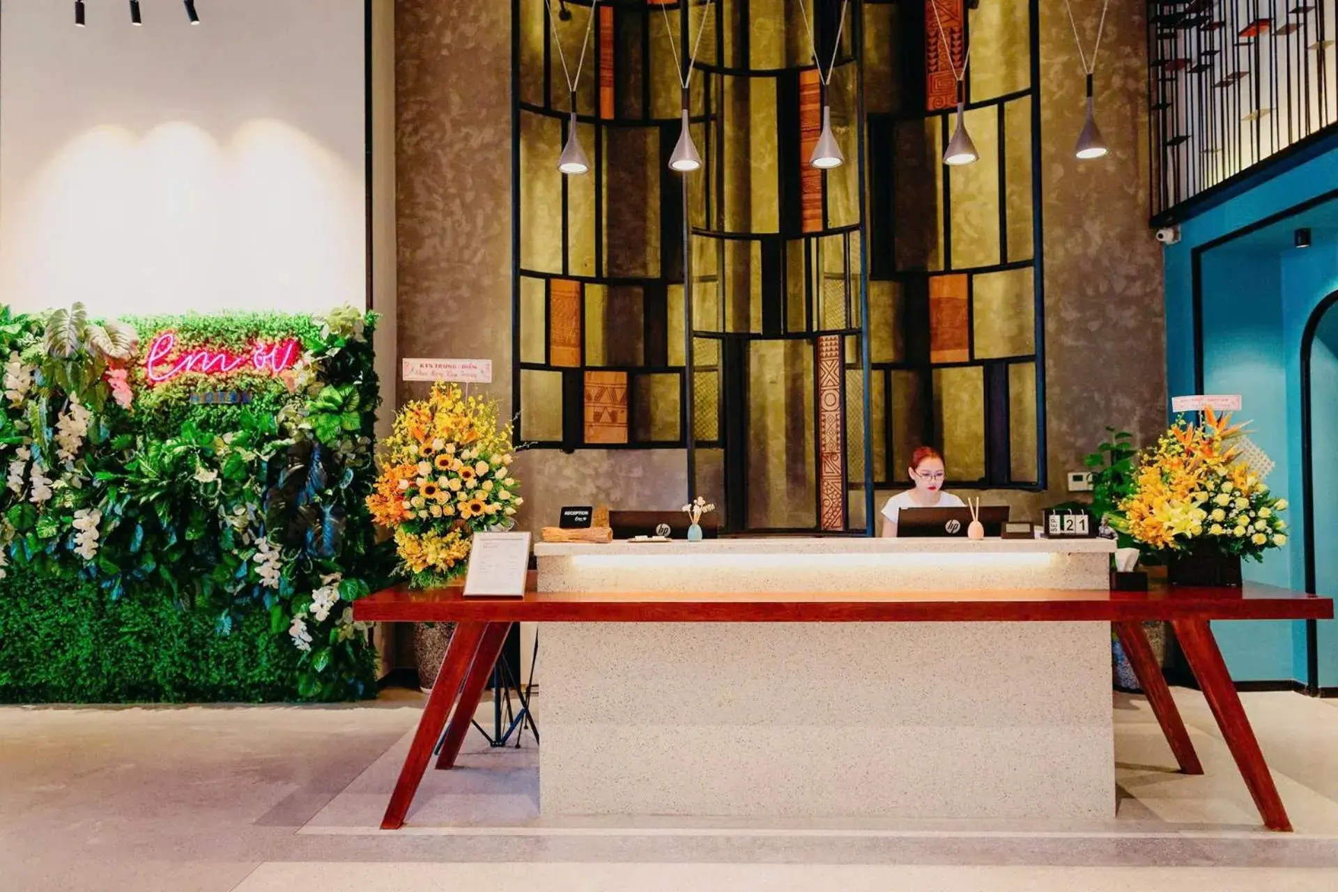 Lobby or reception in Em Oi Boutique Hotel Lobby or reception in Em Oi Boutique Hotel