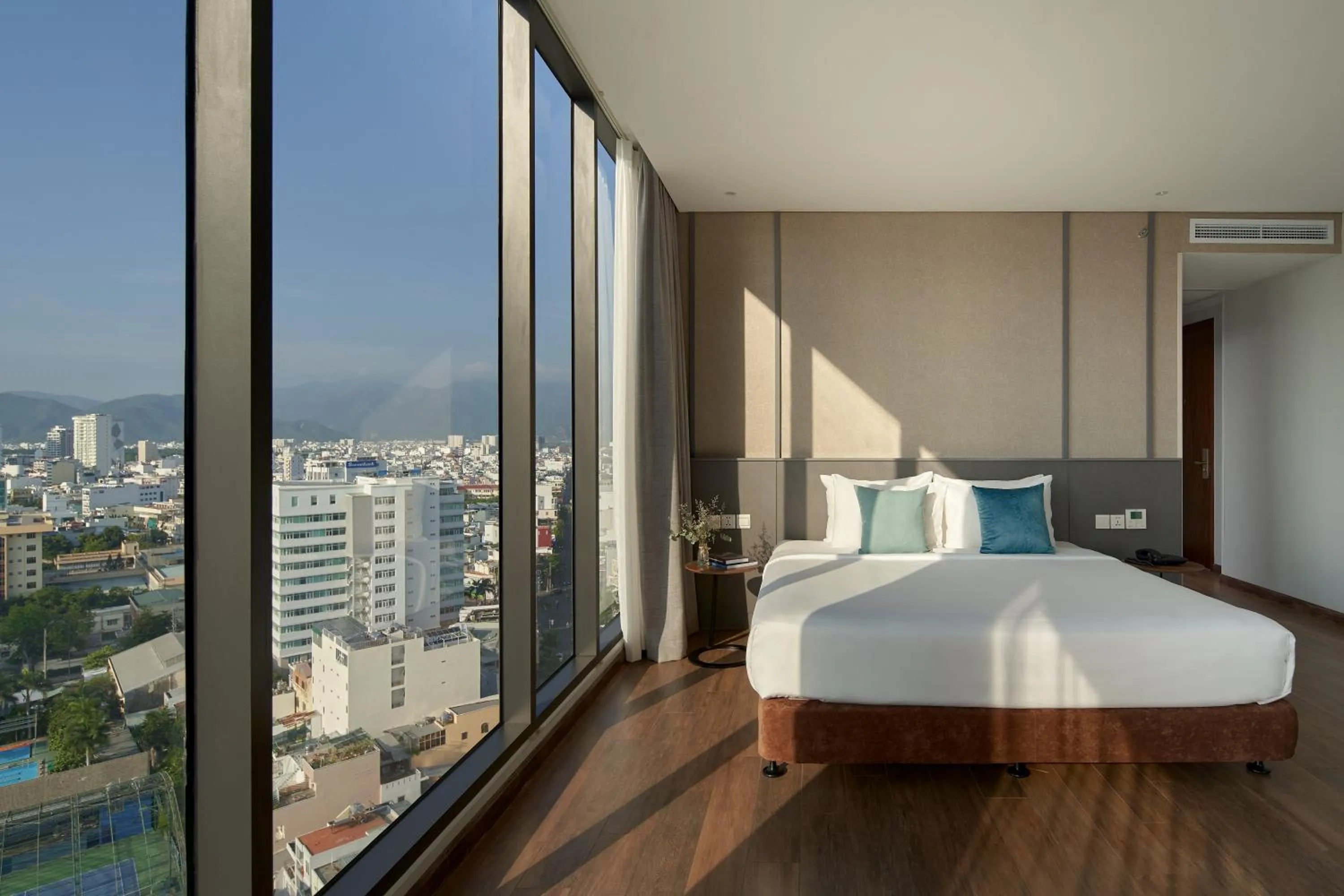 Bed in Em Oi Boutique Hotel