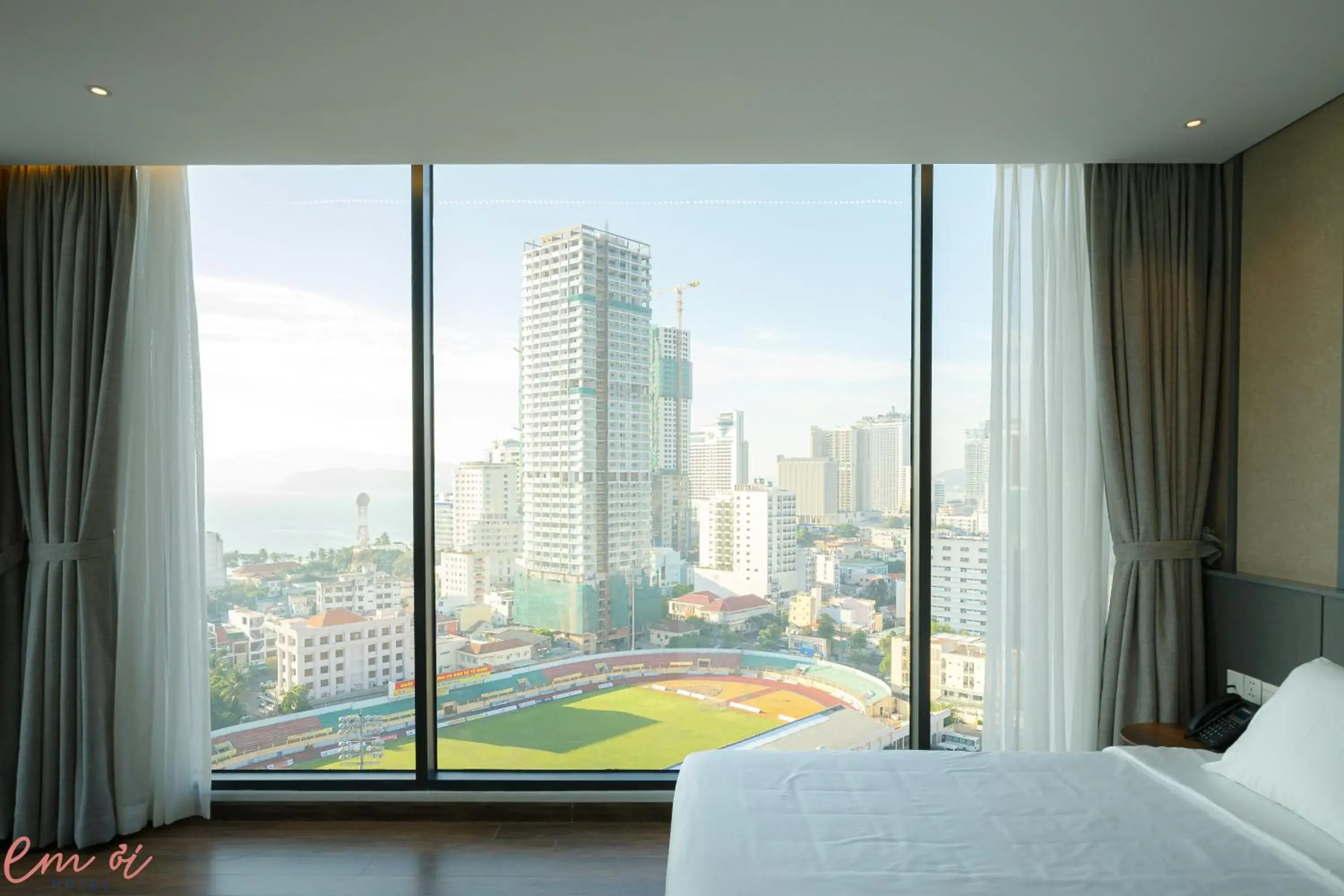 Bed in Em Oi Boutique Hotel Bed in Em Oi Boutique Hotel