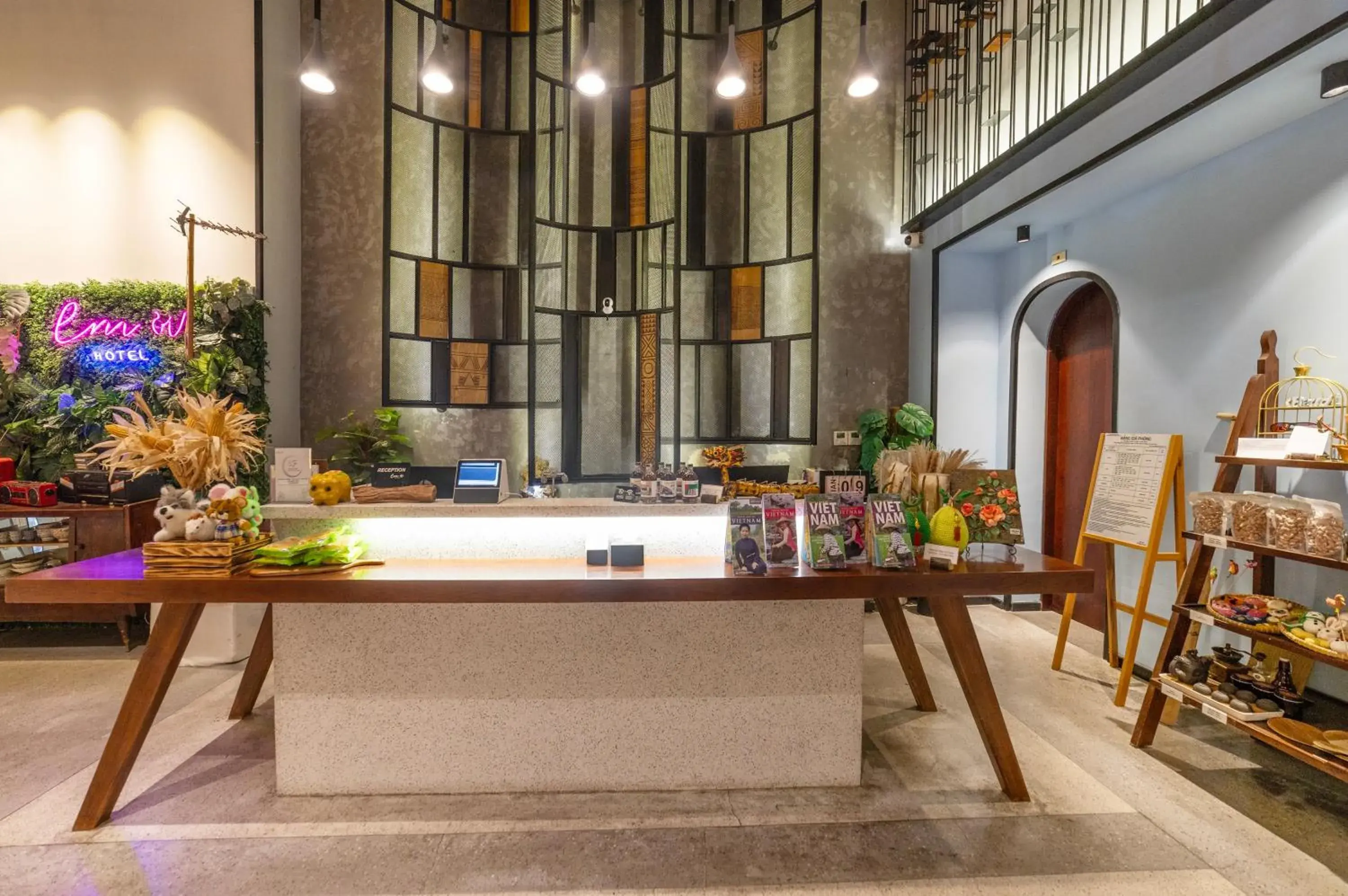 Lobby or reception in Em Oi Boutique Hotel Lobby or reception in Em Oi Boutique Hotel