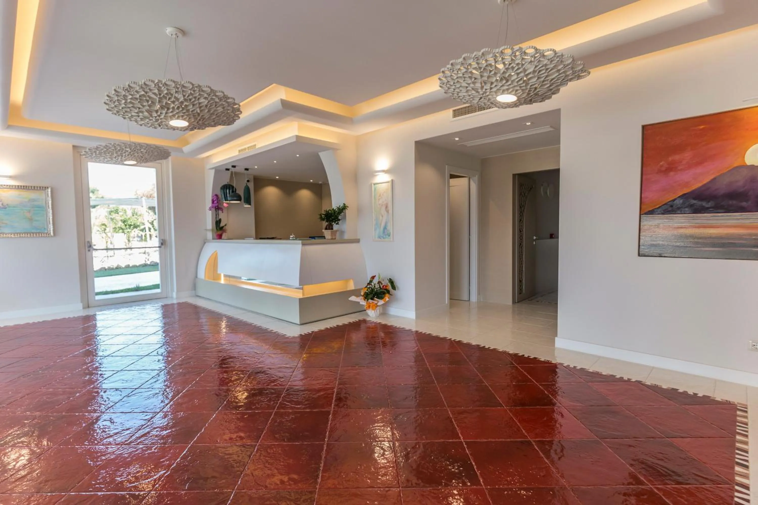 Lobby or reception in Suite Hotel L'Oasi di Riaci