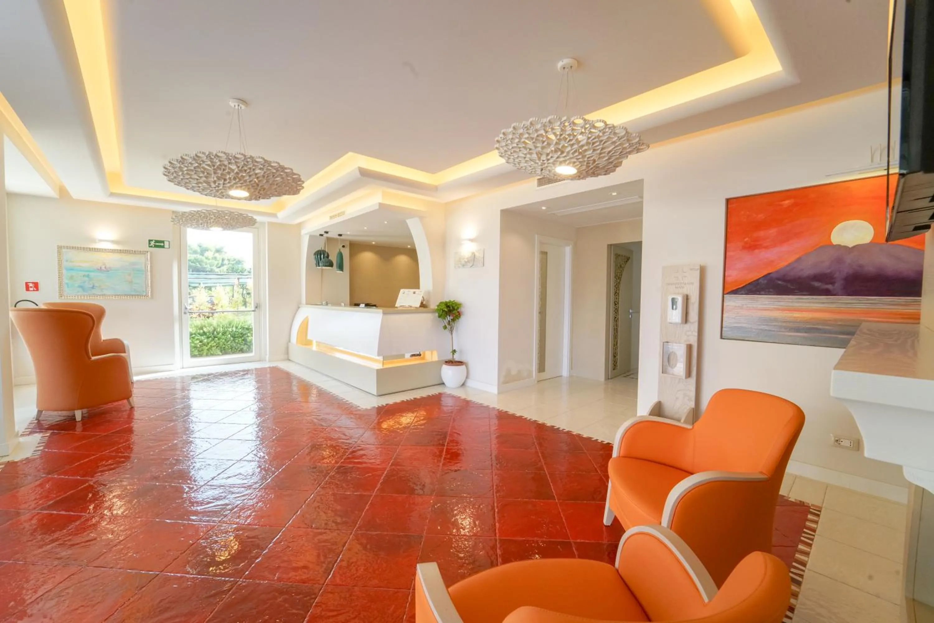 Lobby or reception in Suite Hotel L'Oasi di Riaci