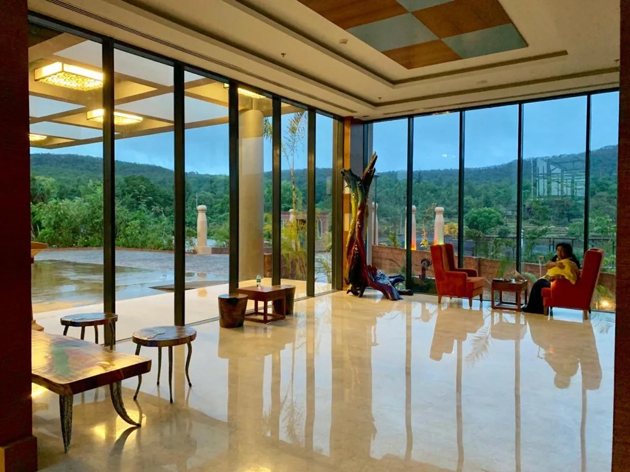 Lobby or reception in Regenta Resort Belagavi