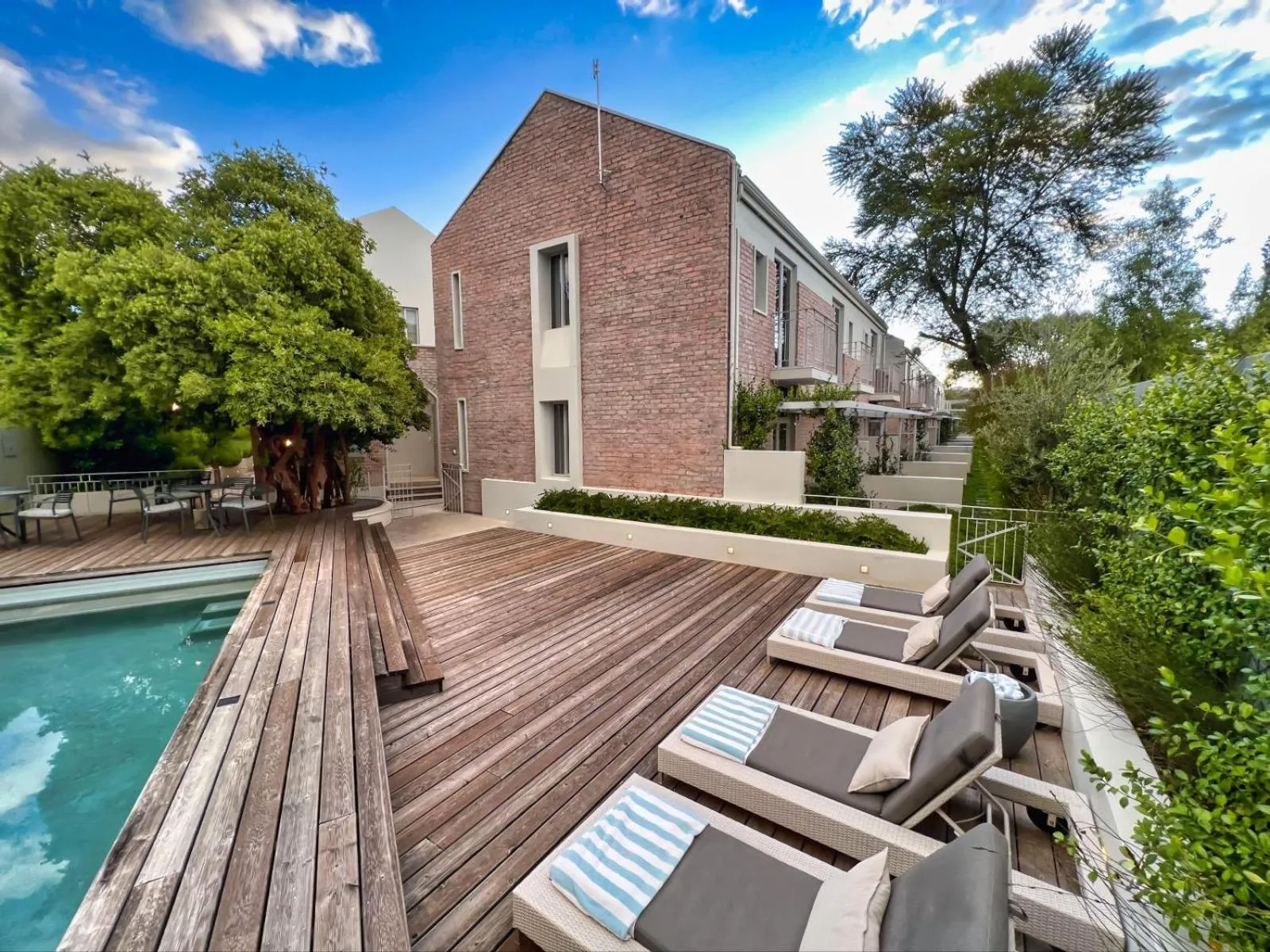 Pool view in The Windhoek Luxury Suites