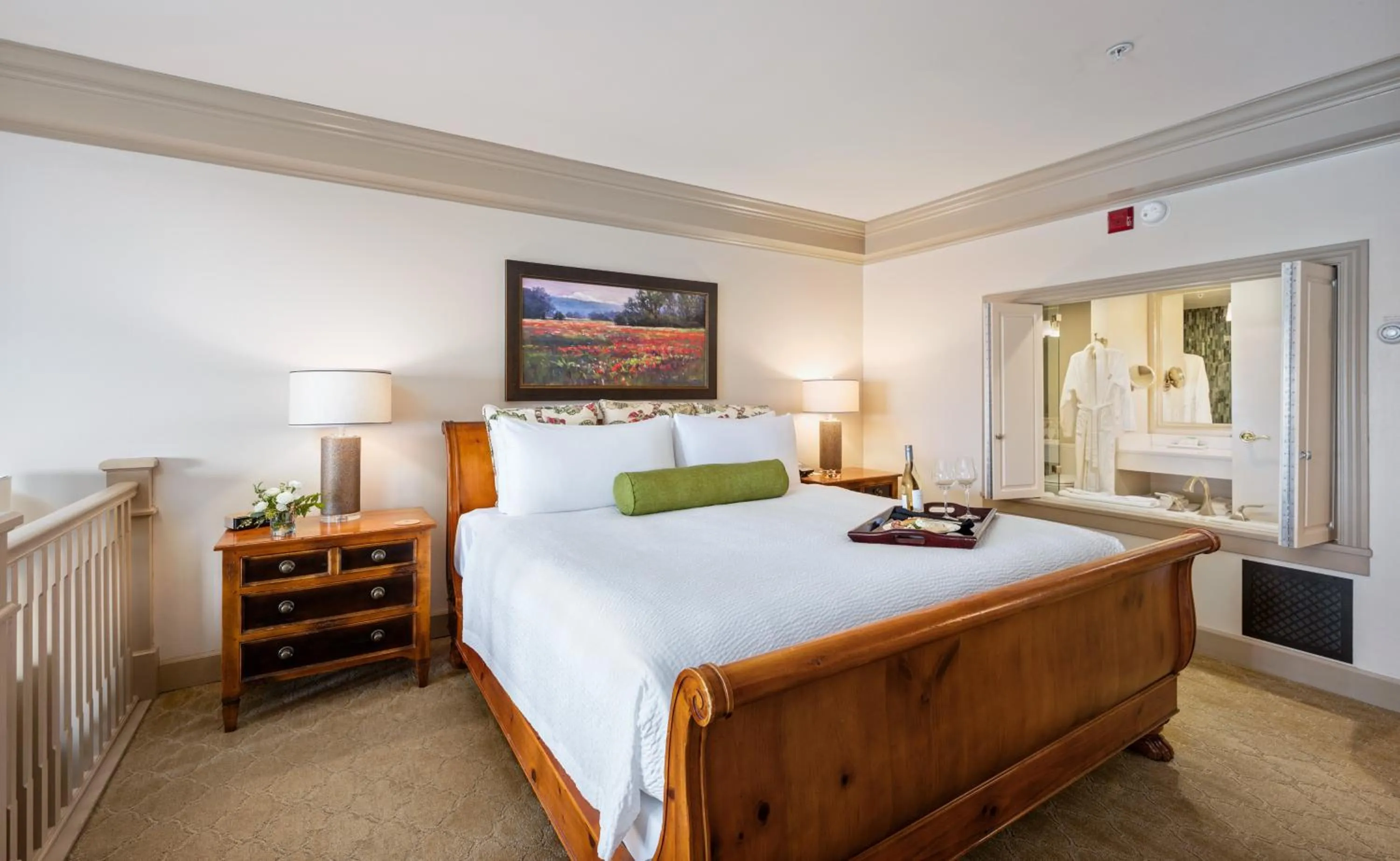 Bed in Hotel Bellwether on Bellingham Bay