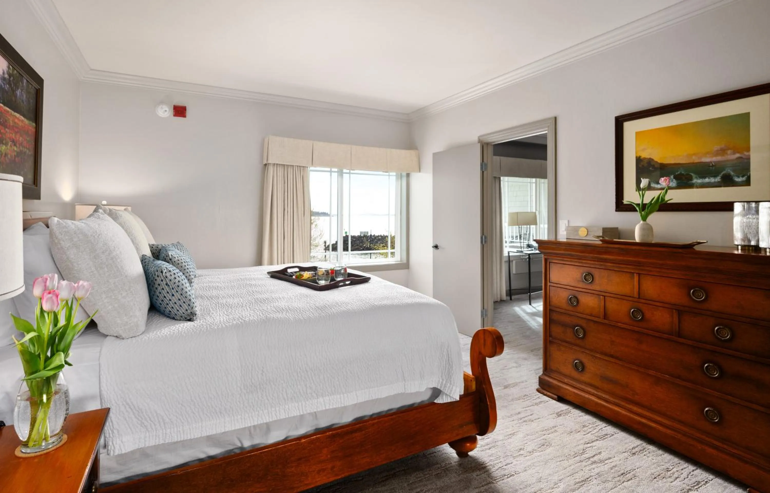 Bed in Hotel Bellwether on Bellingham Bay