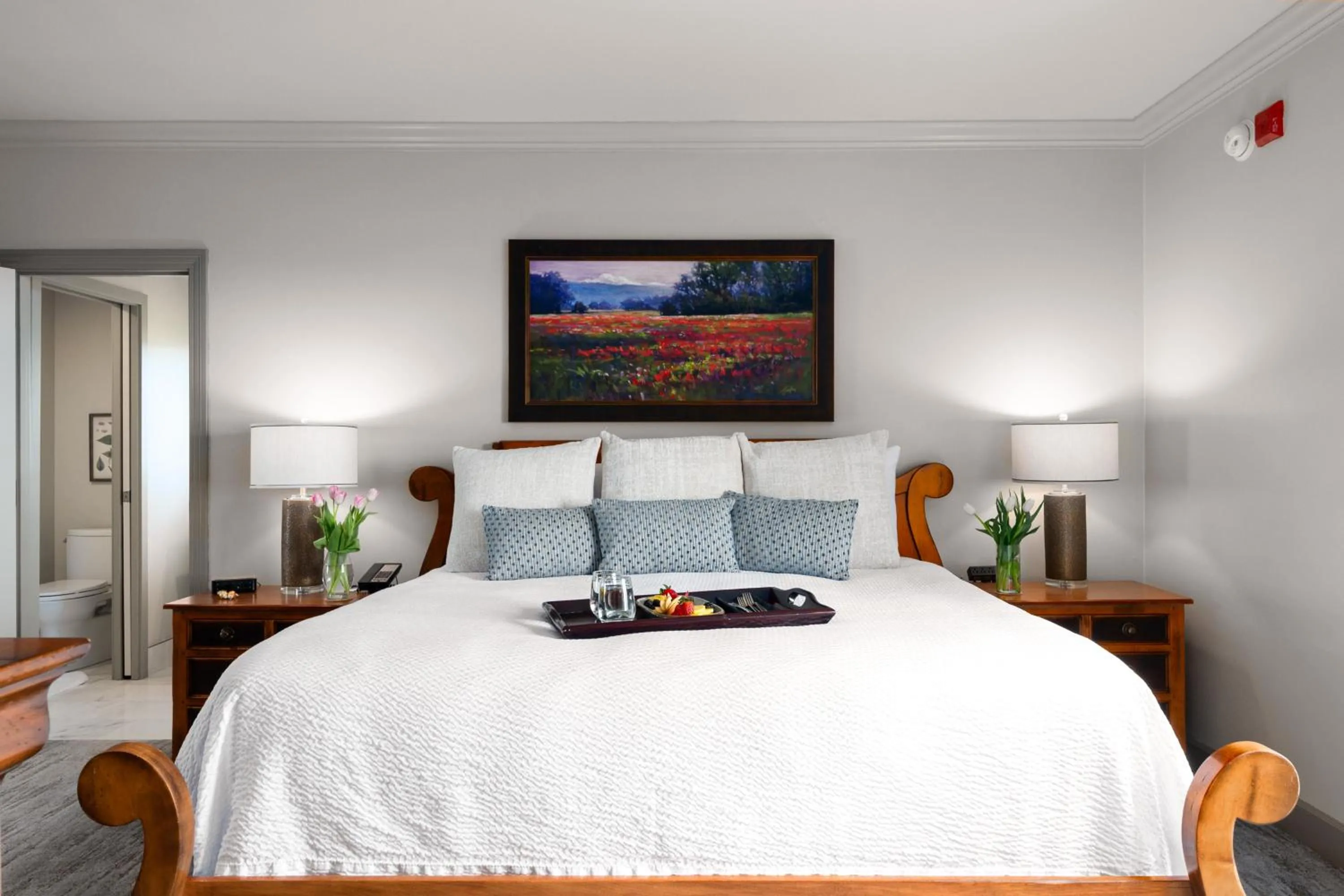 Bed in Hotel Bellwether on Bellingham Bay