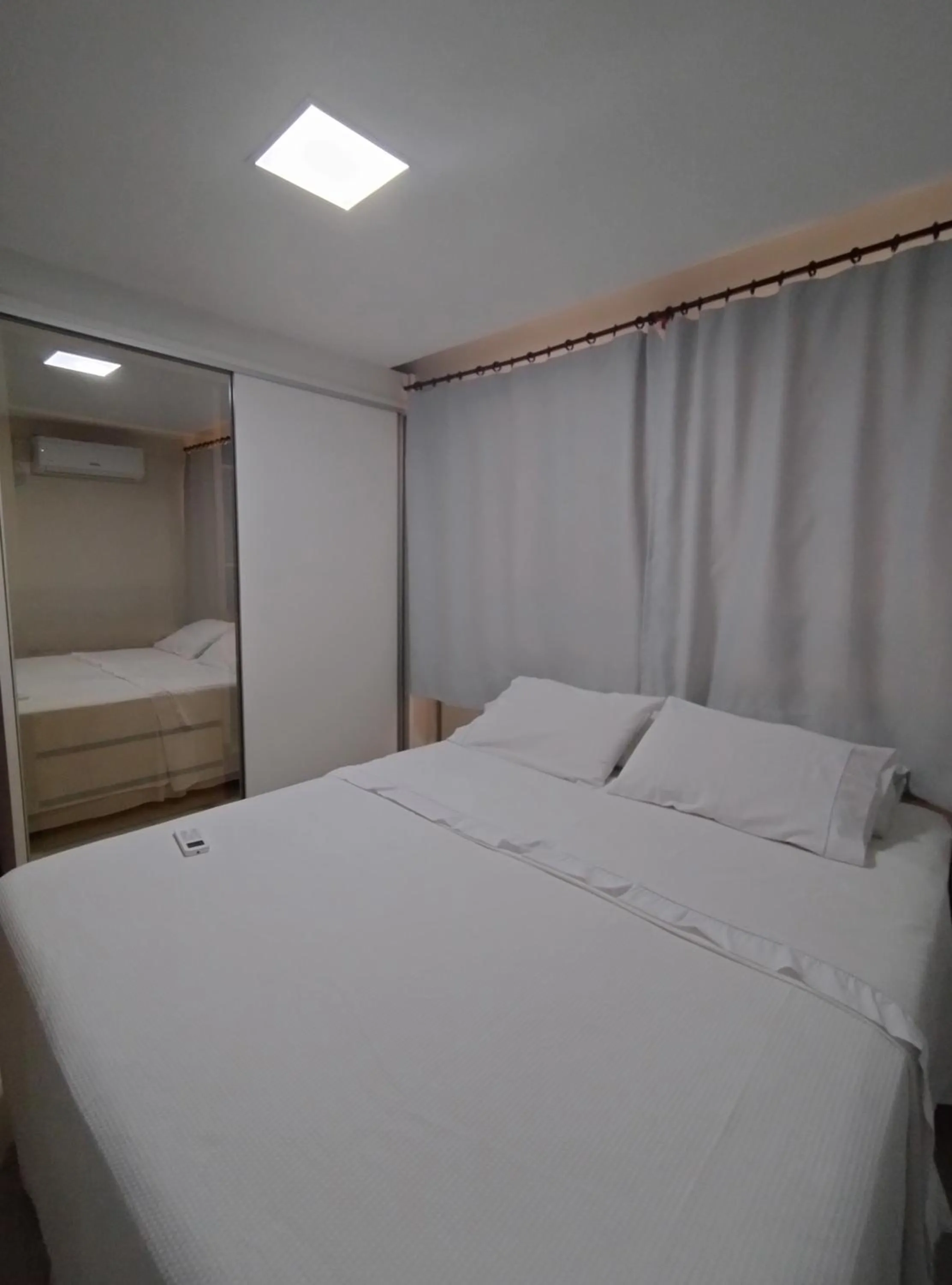Bedroom, Bed in Flat beira-mar TAMBAÚ