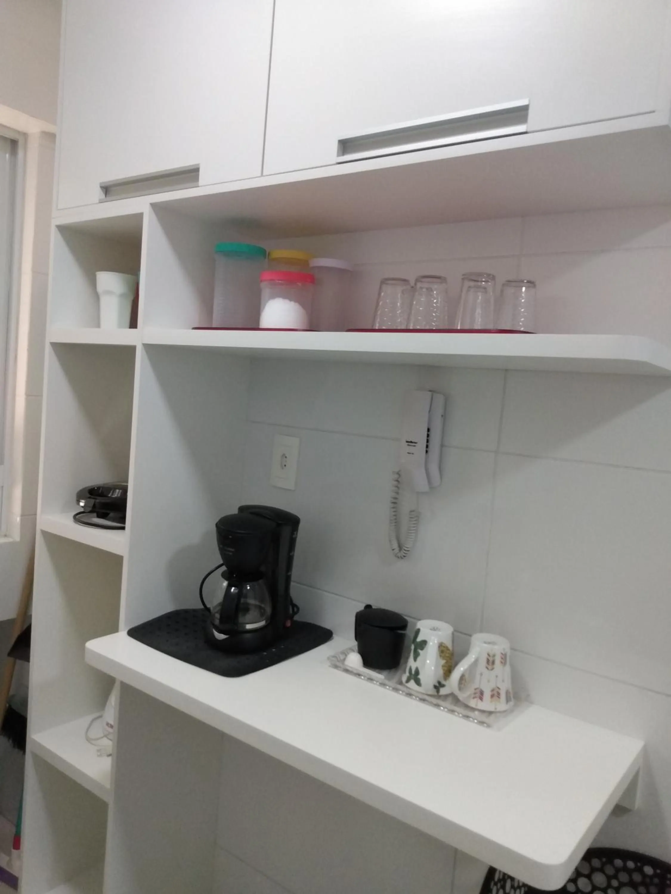 Communal kitchen in Flat beira-mar TAMBAÚ