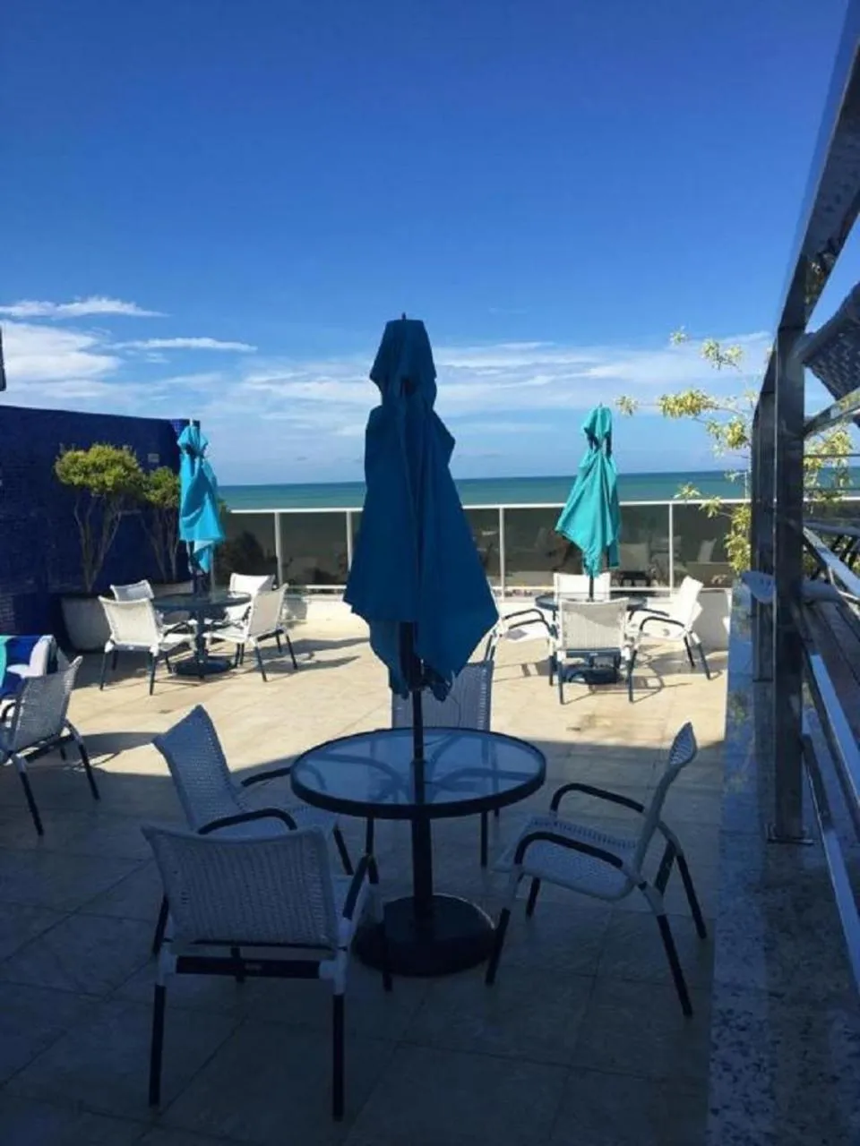 Balcony/Terrace in Flat beira-mar TAMBAÚ