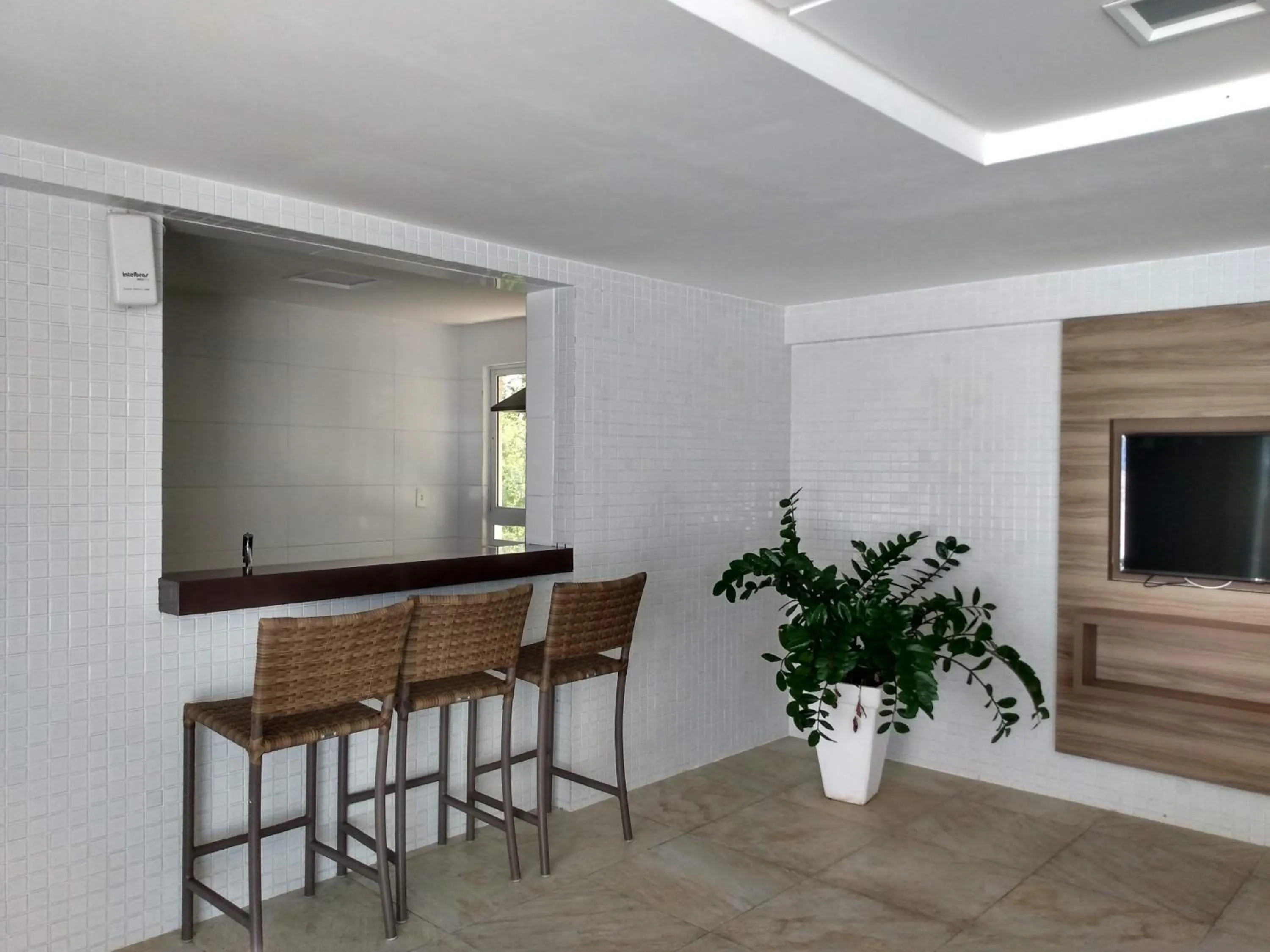 Lounge or bar in Flat beira-mar TAMBAÚ