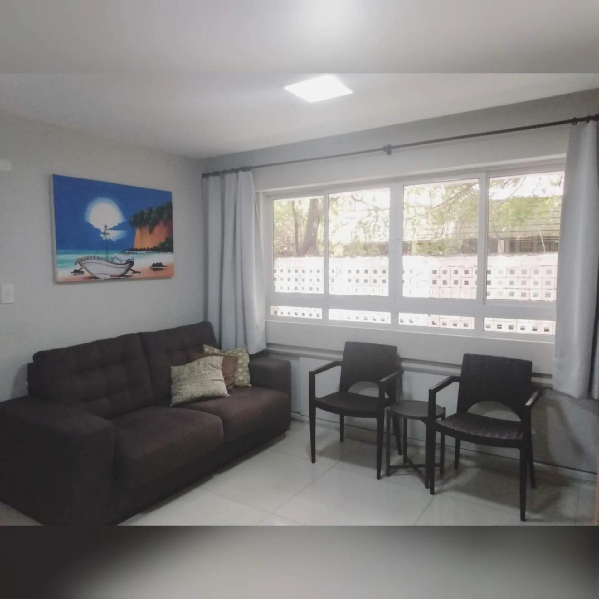 Living room in Flat beira-mar TAMBAÚ