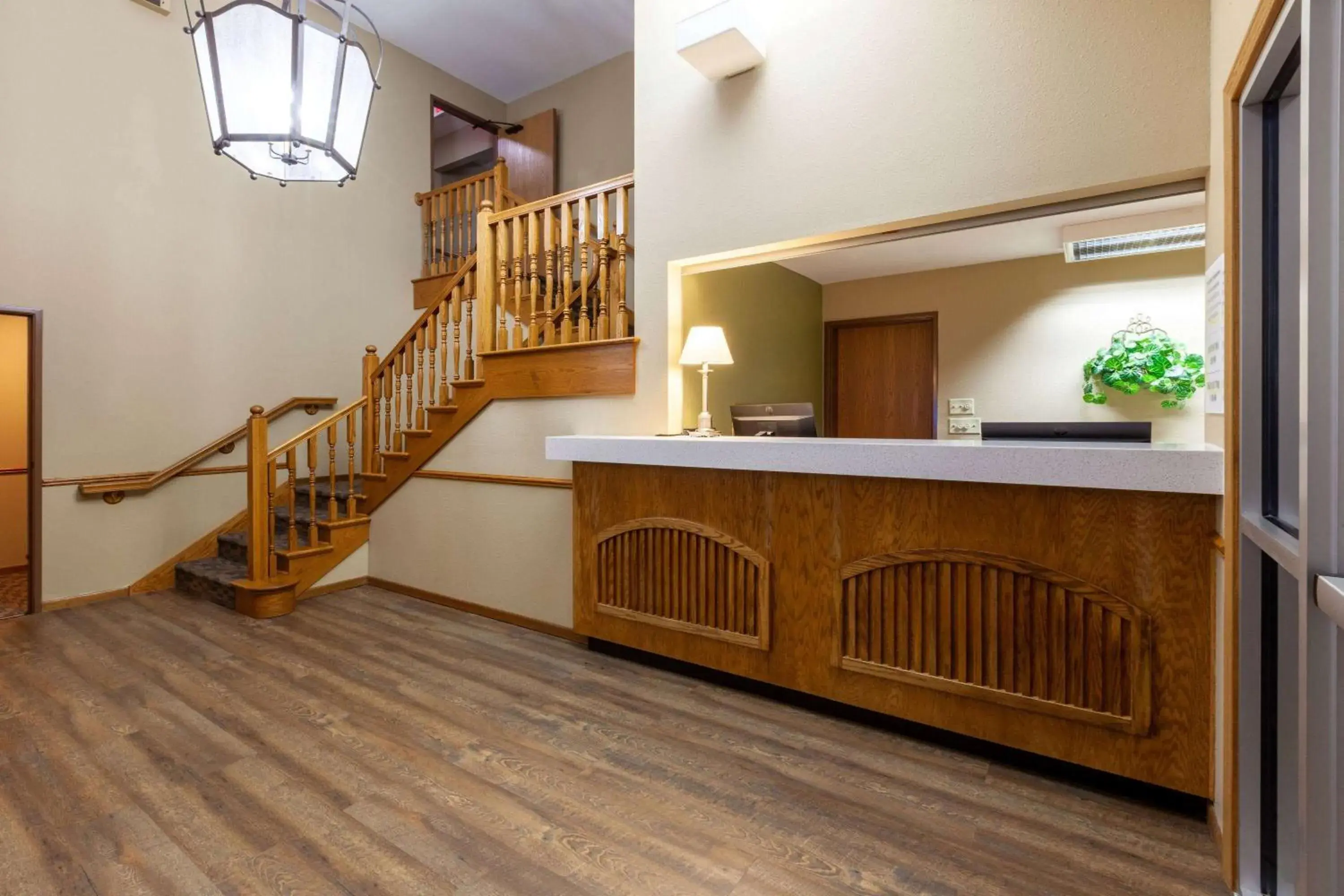 Lobby or reception in Super 8 by Wyndham Berlin WI Lobby or reception in Super 8 by Wyndham Berlin WI