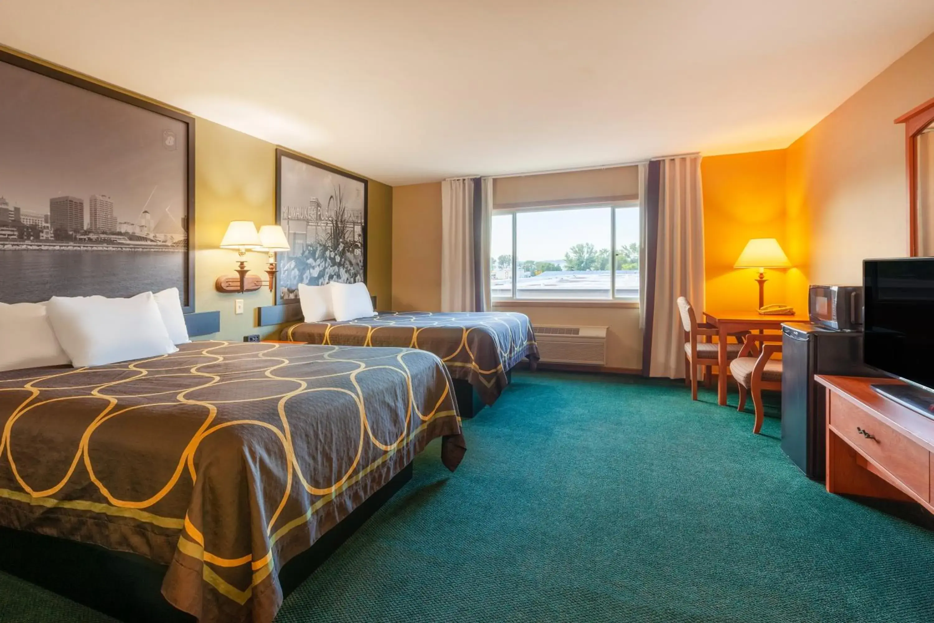 Queen Room with Two Queen Beds - Non-Smoking in Super 8 by Wyndham Berlin WI Queen Room with Two Queen Beds - Non-Smoking in Super 8 by Wyndham Berlin WI