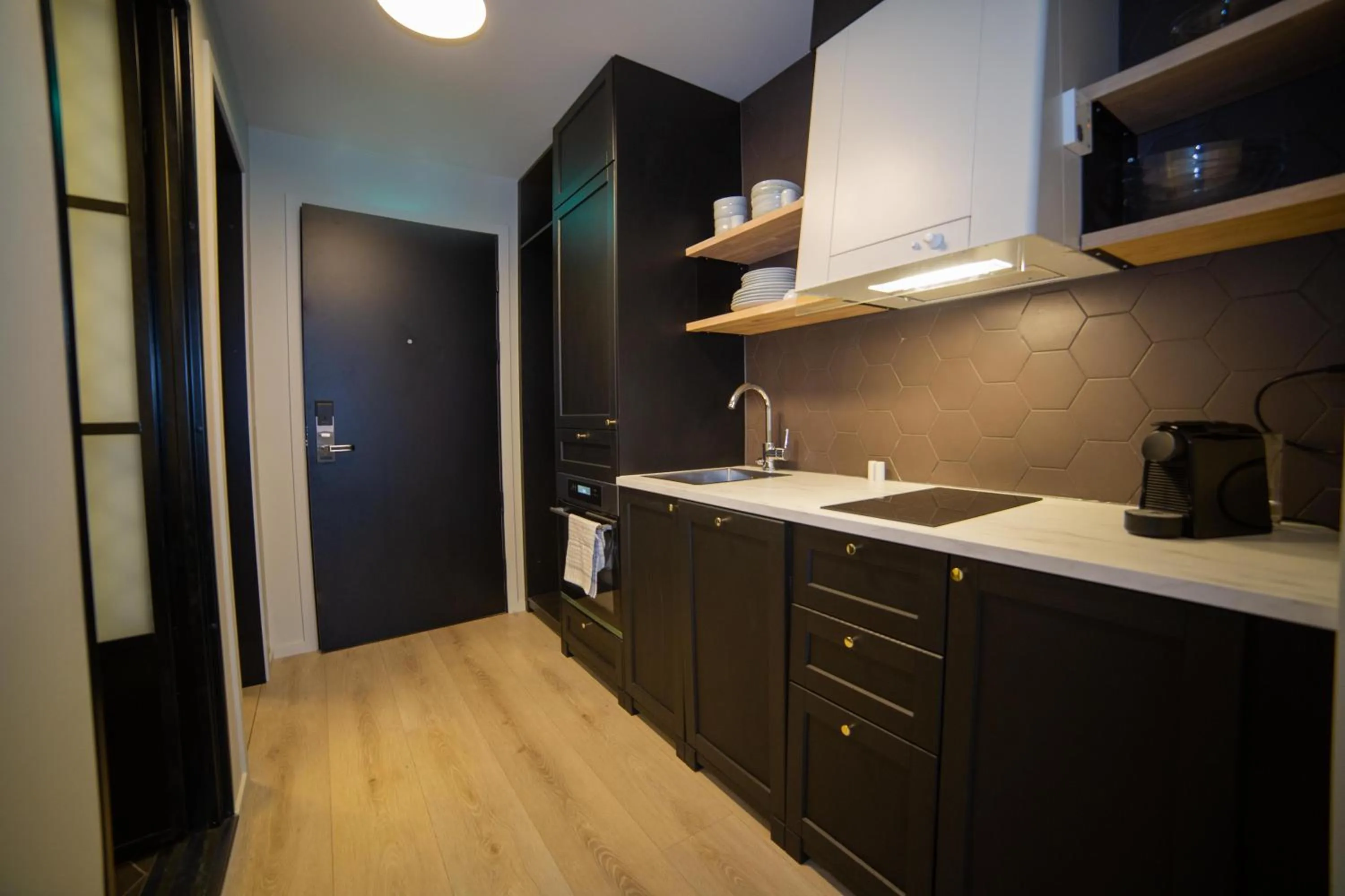 Kitchen or kitchenette in Home Again Apartments Kirkegata