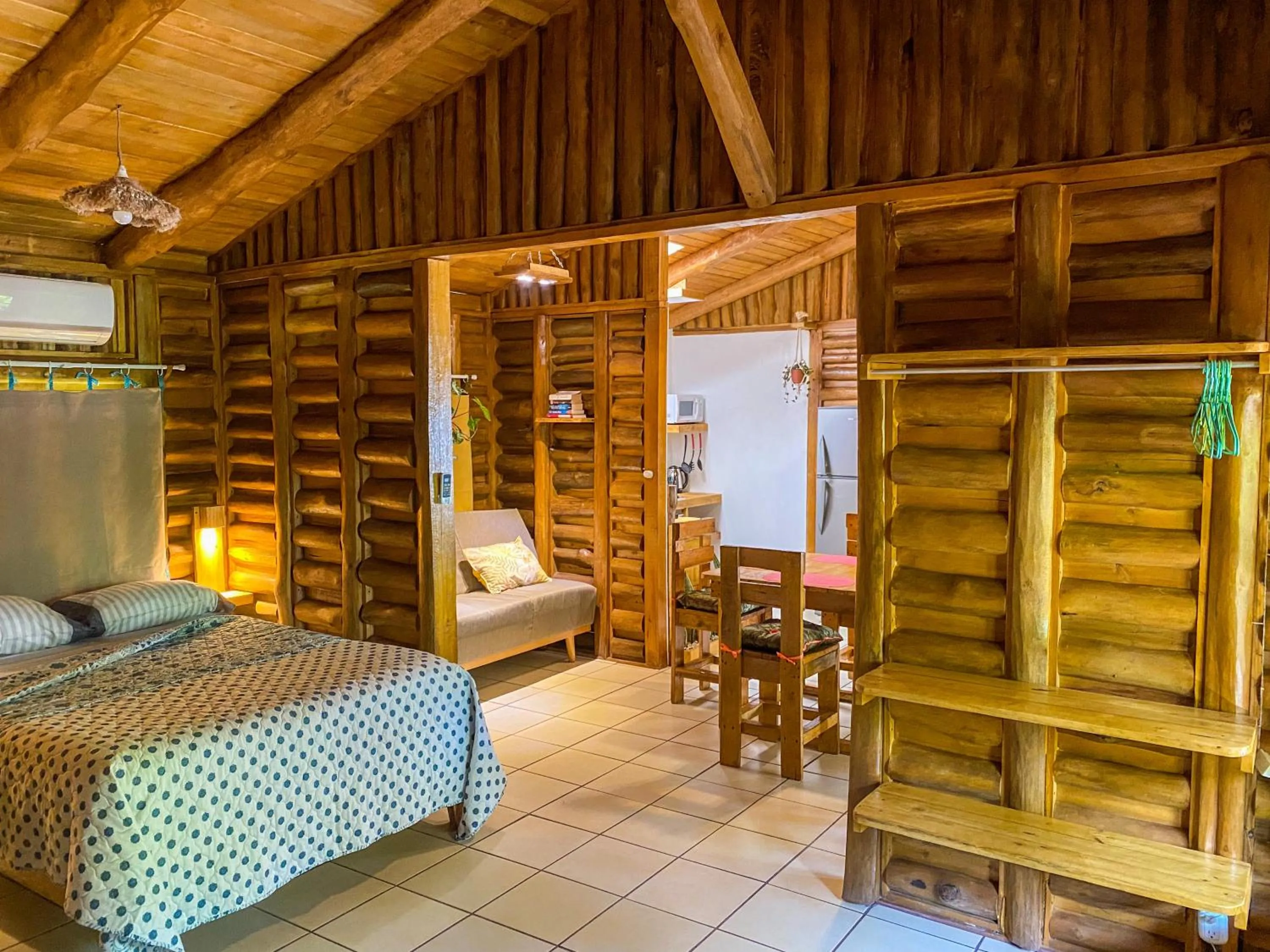 Bed in Cabañas Lamaite