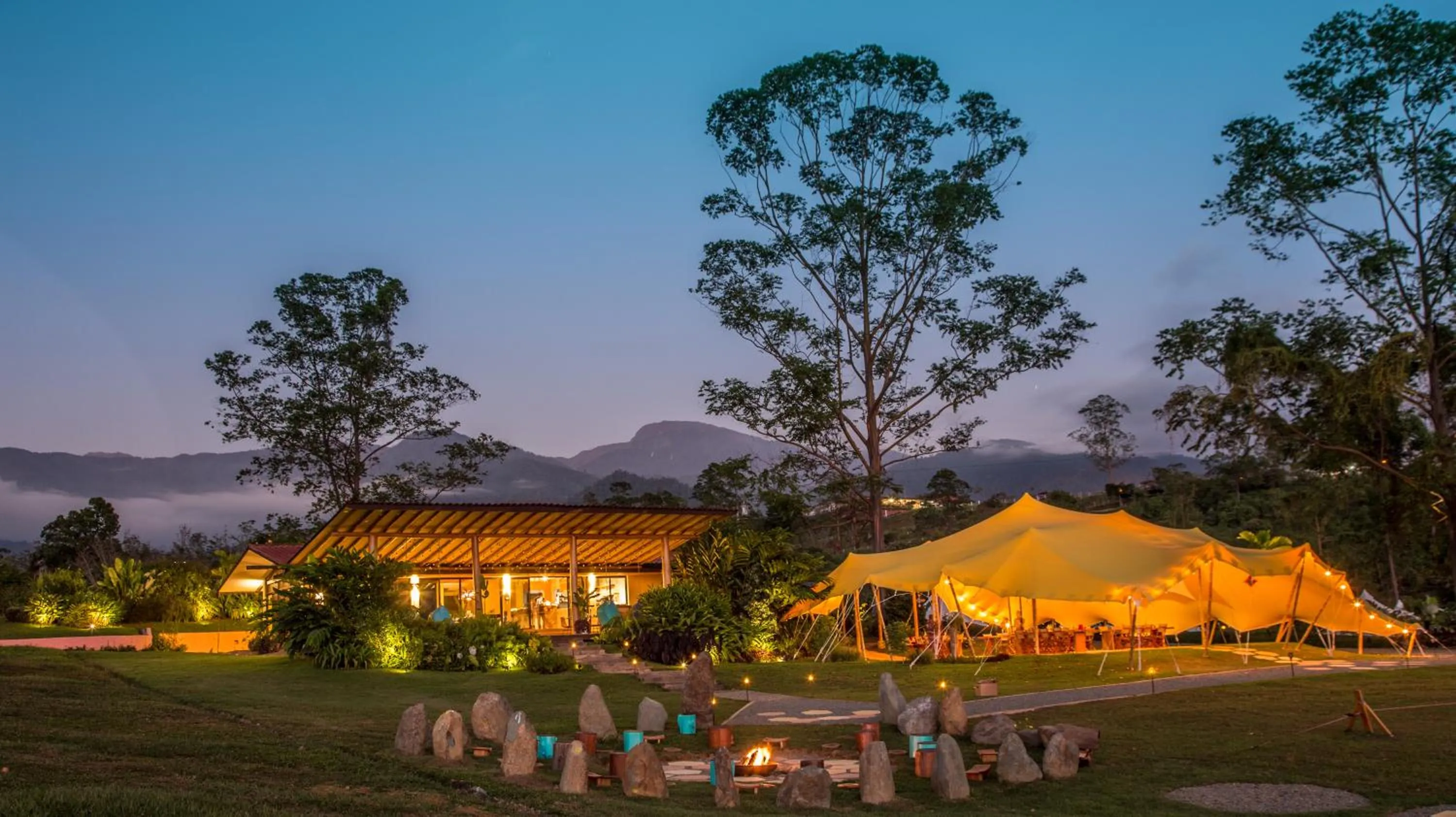 Sunset in Kinkara Luxury Retreat