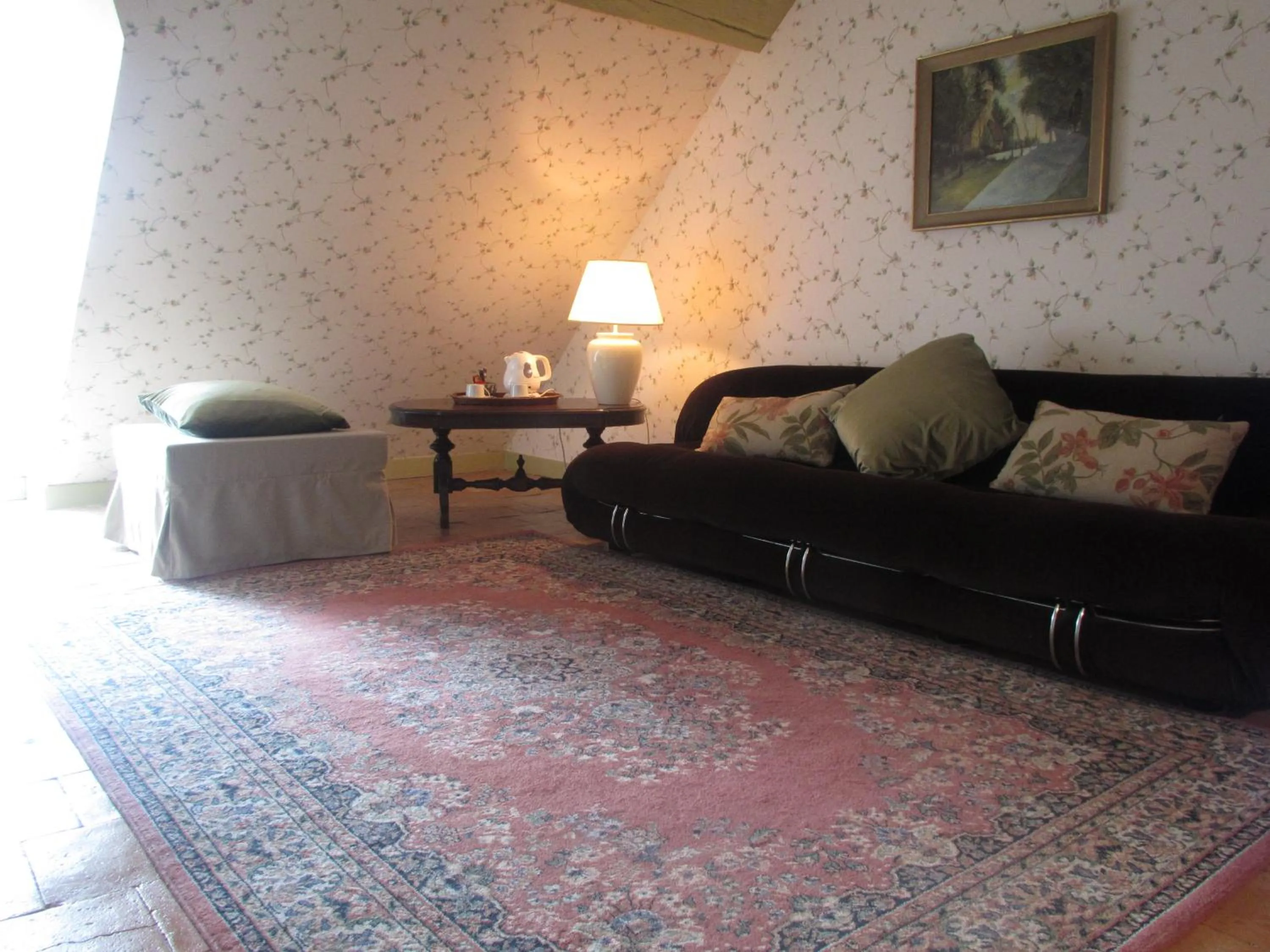 Seating area in Château de Vaulogé