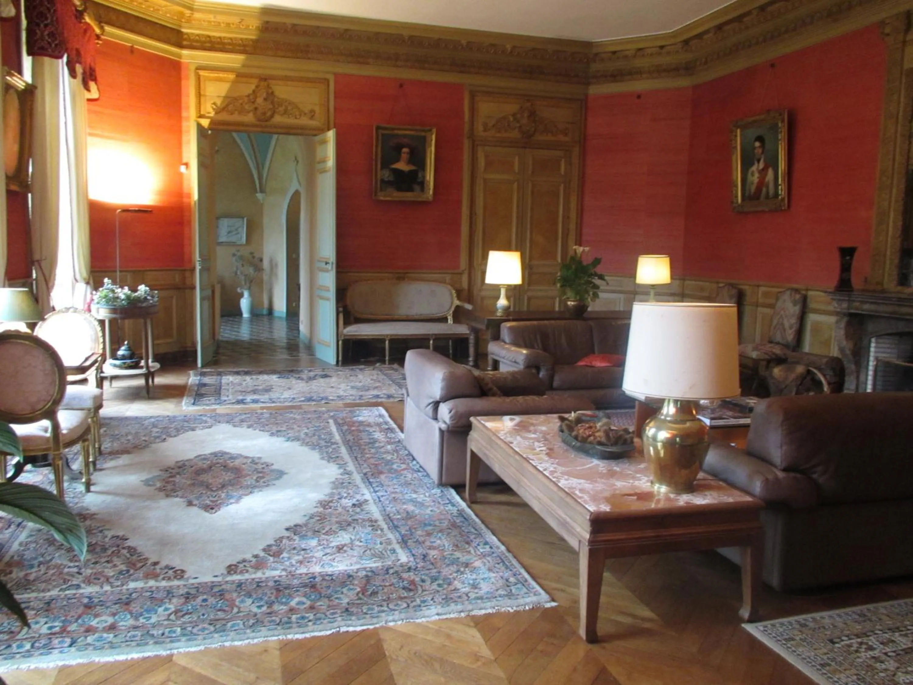 Living room in Château de Vaulogé