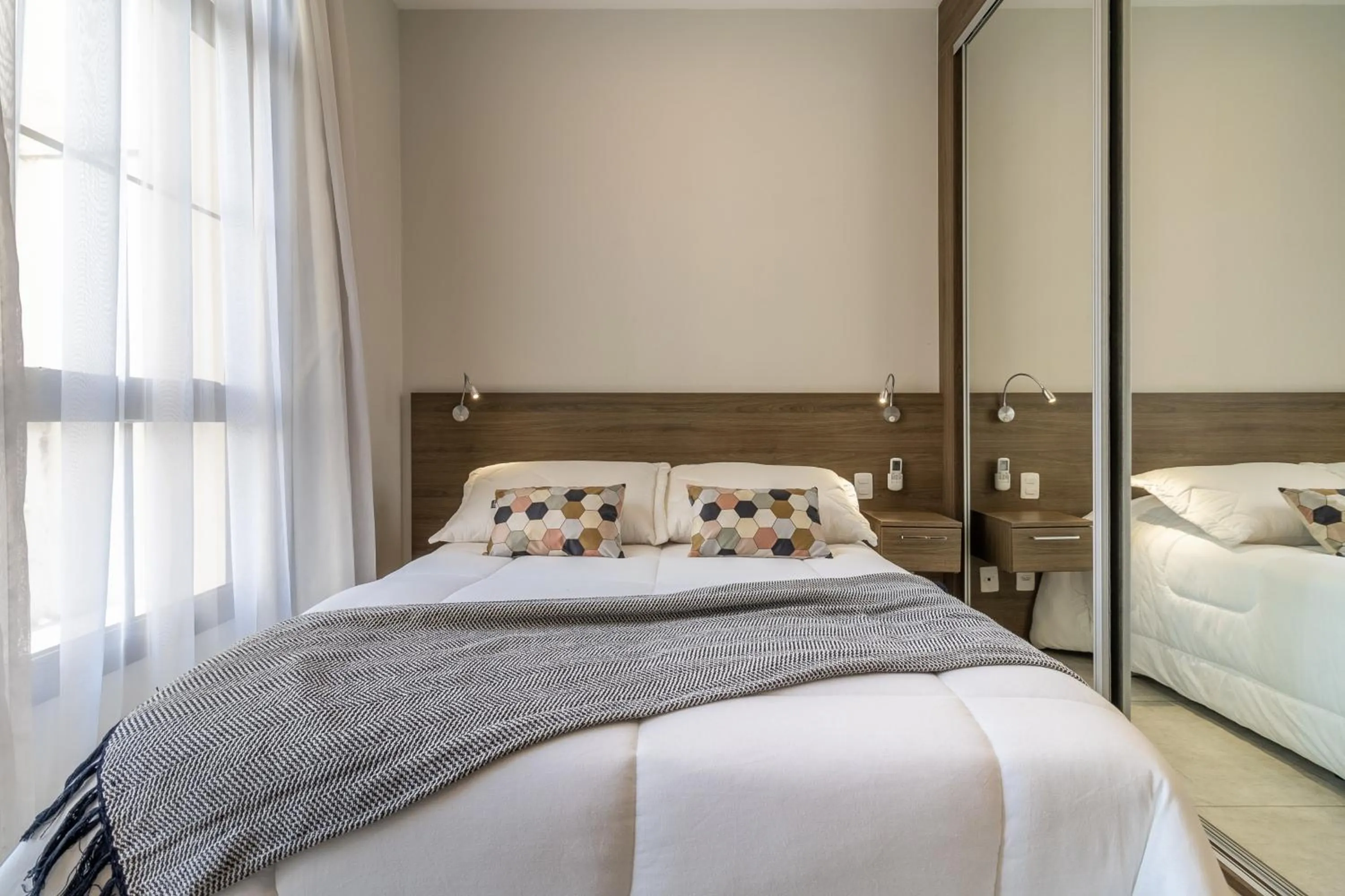 Bed in Jacques Pilon Residence