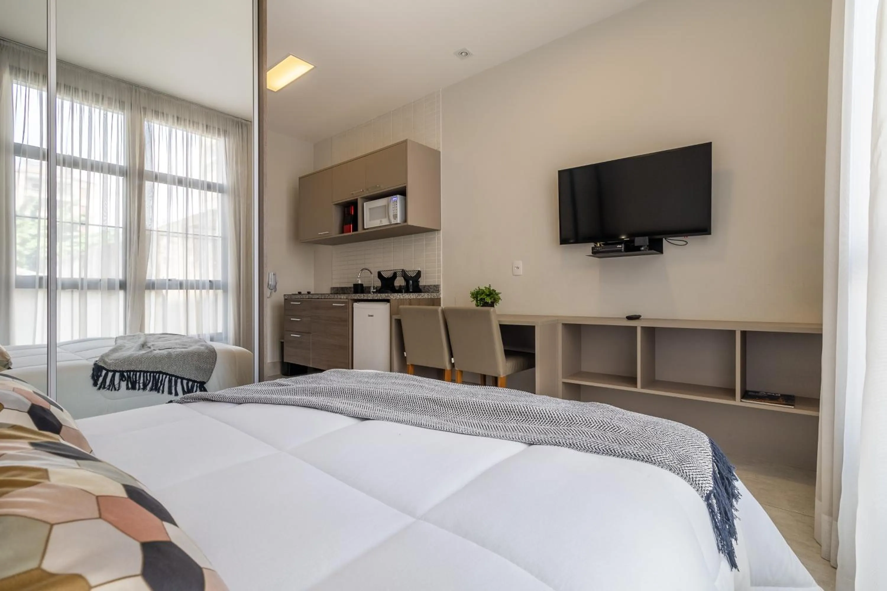 Bed in Jacques Pilon Residence