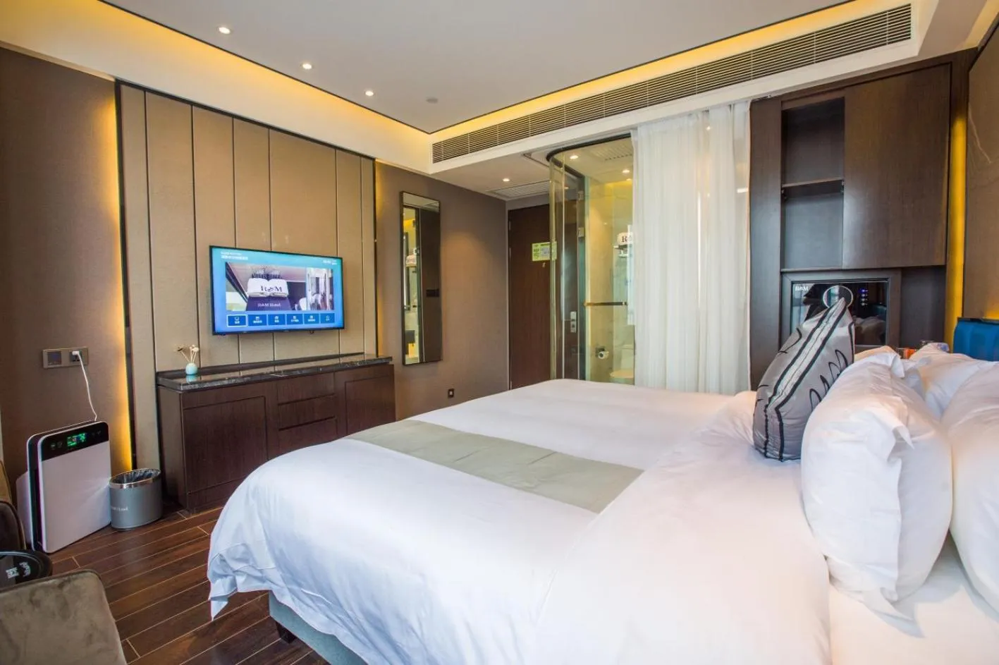 Bed in Ruiman International Hotel