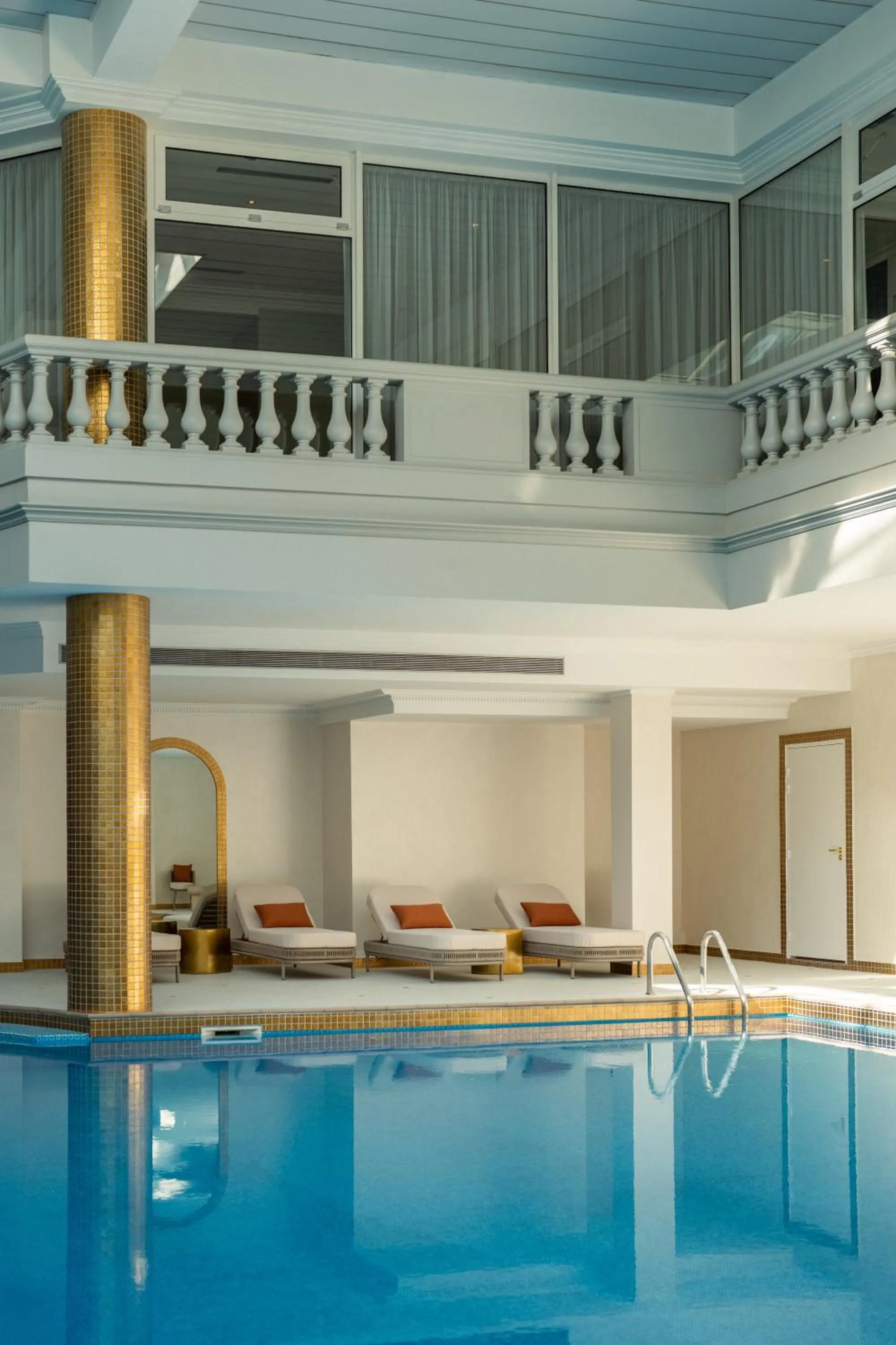 Pool view in Waldorf Astoria Versailles - Trianon Palace