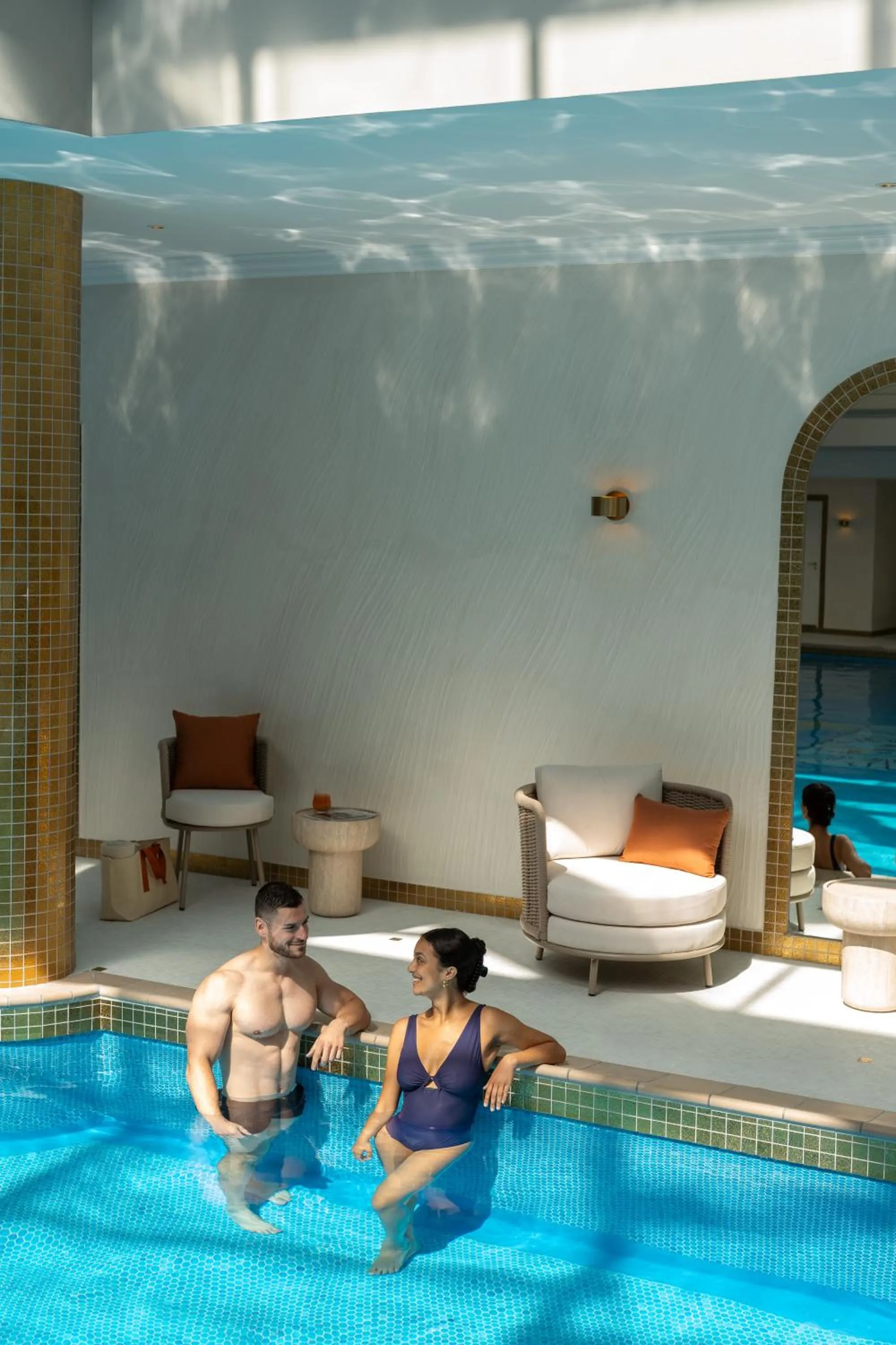 Pool view in Waldorf Astoria Versailles - Trianon Palace