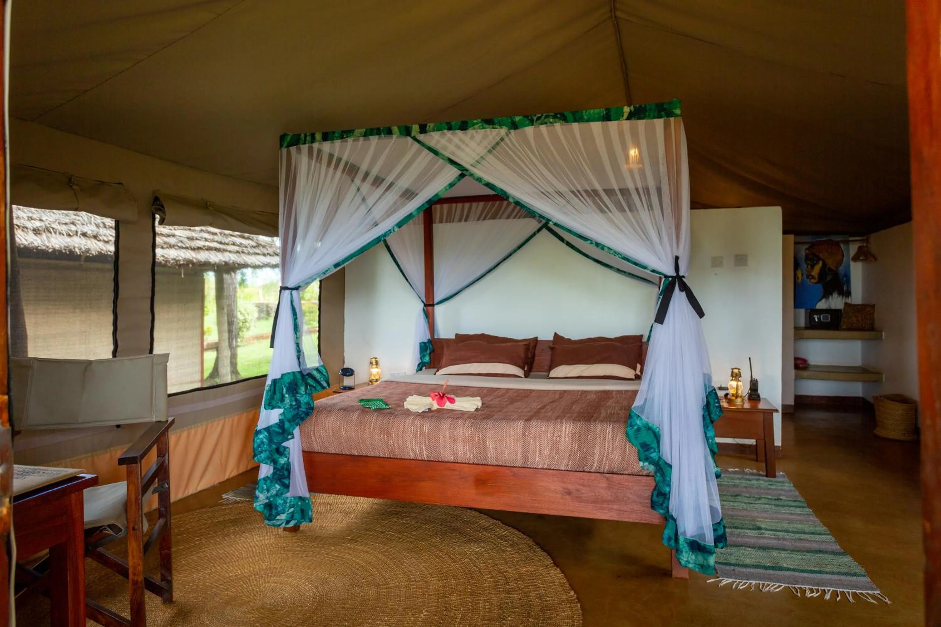 Bed in Karatu Tented Lodge
