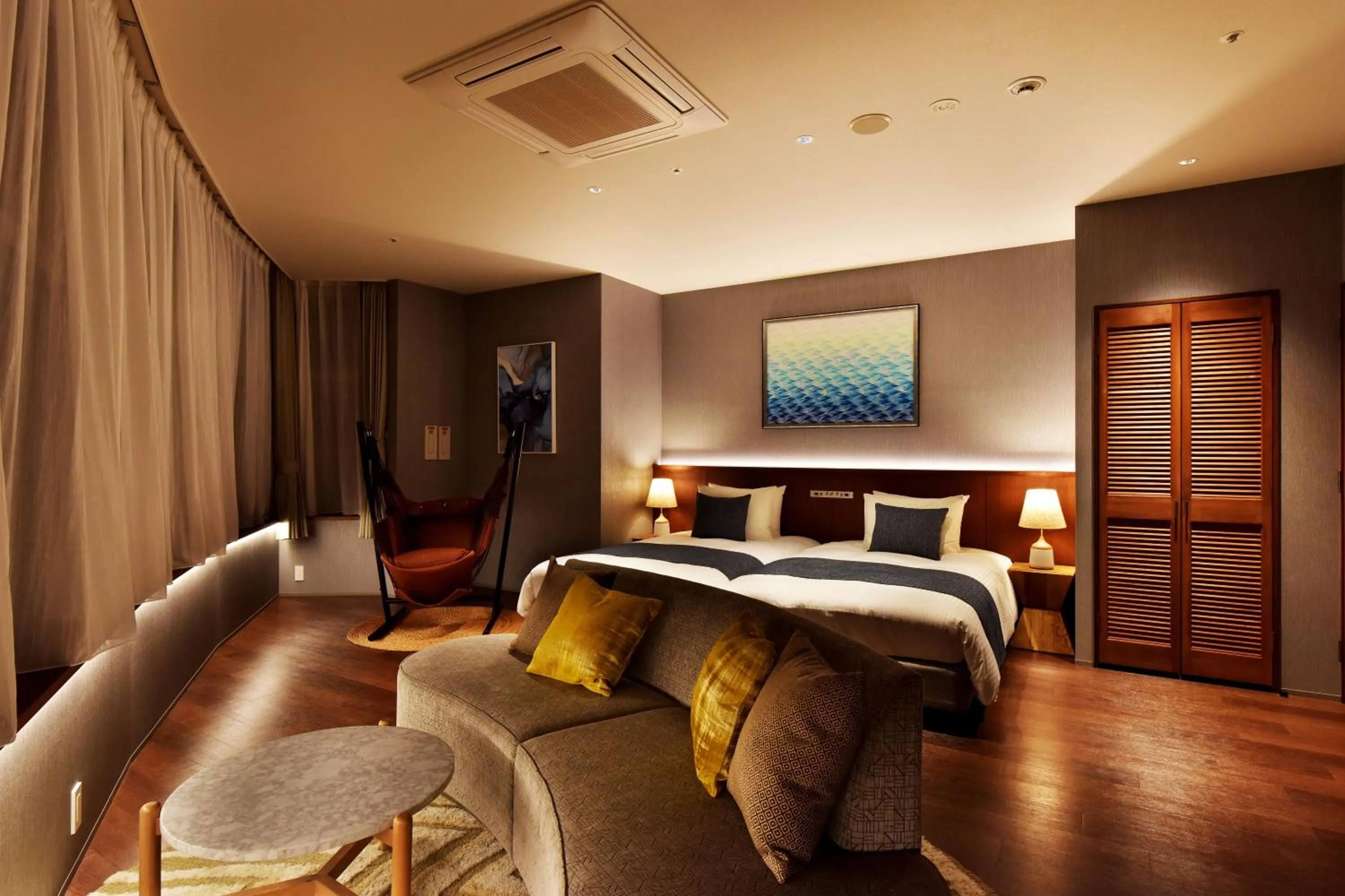 Bed in Hayama Umino Hotel