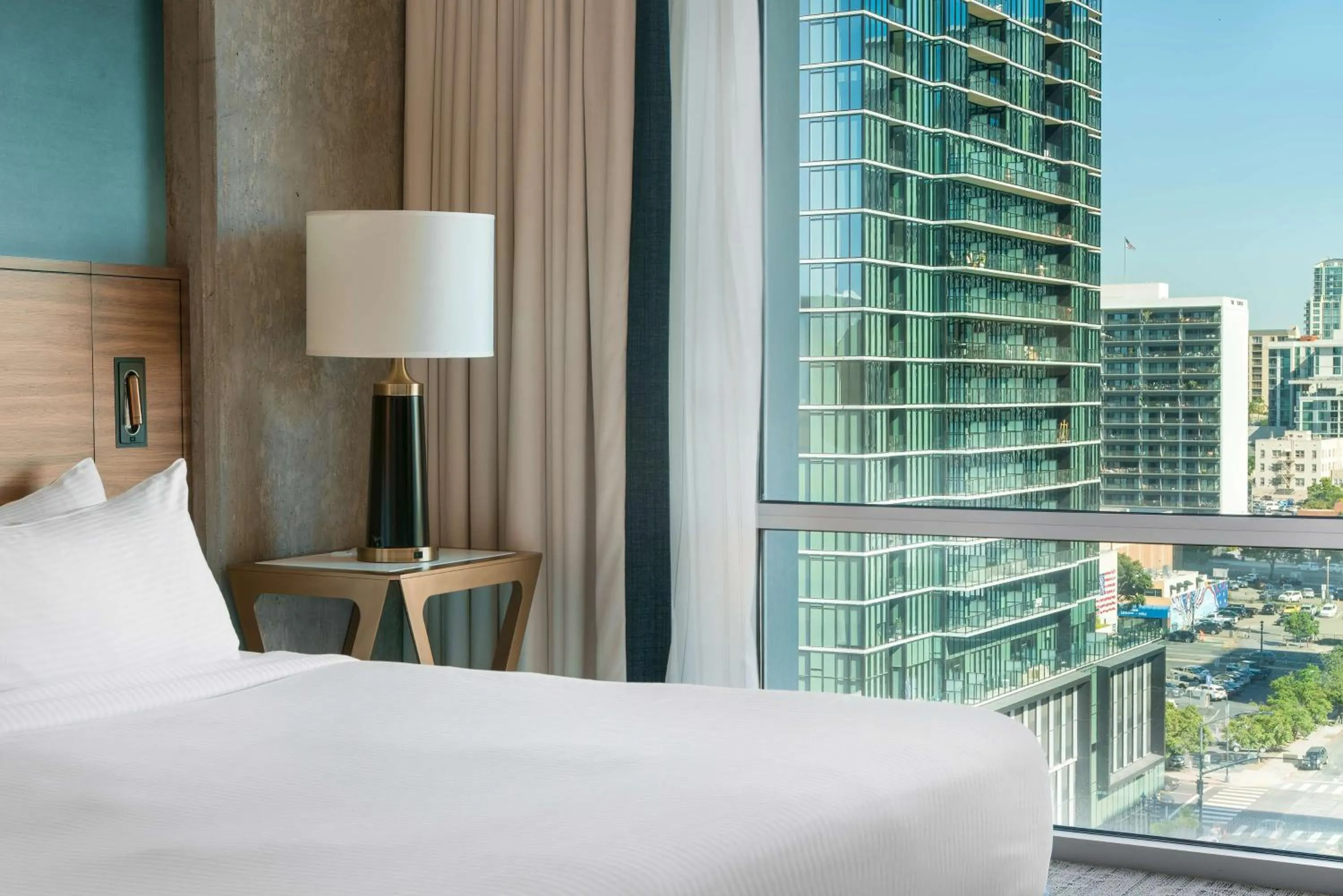 View (from property/room), Bed in Carte Hotel San Diego Downtown, Curio Collection By Hilton