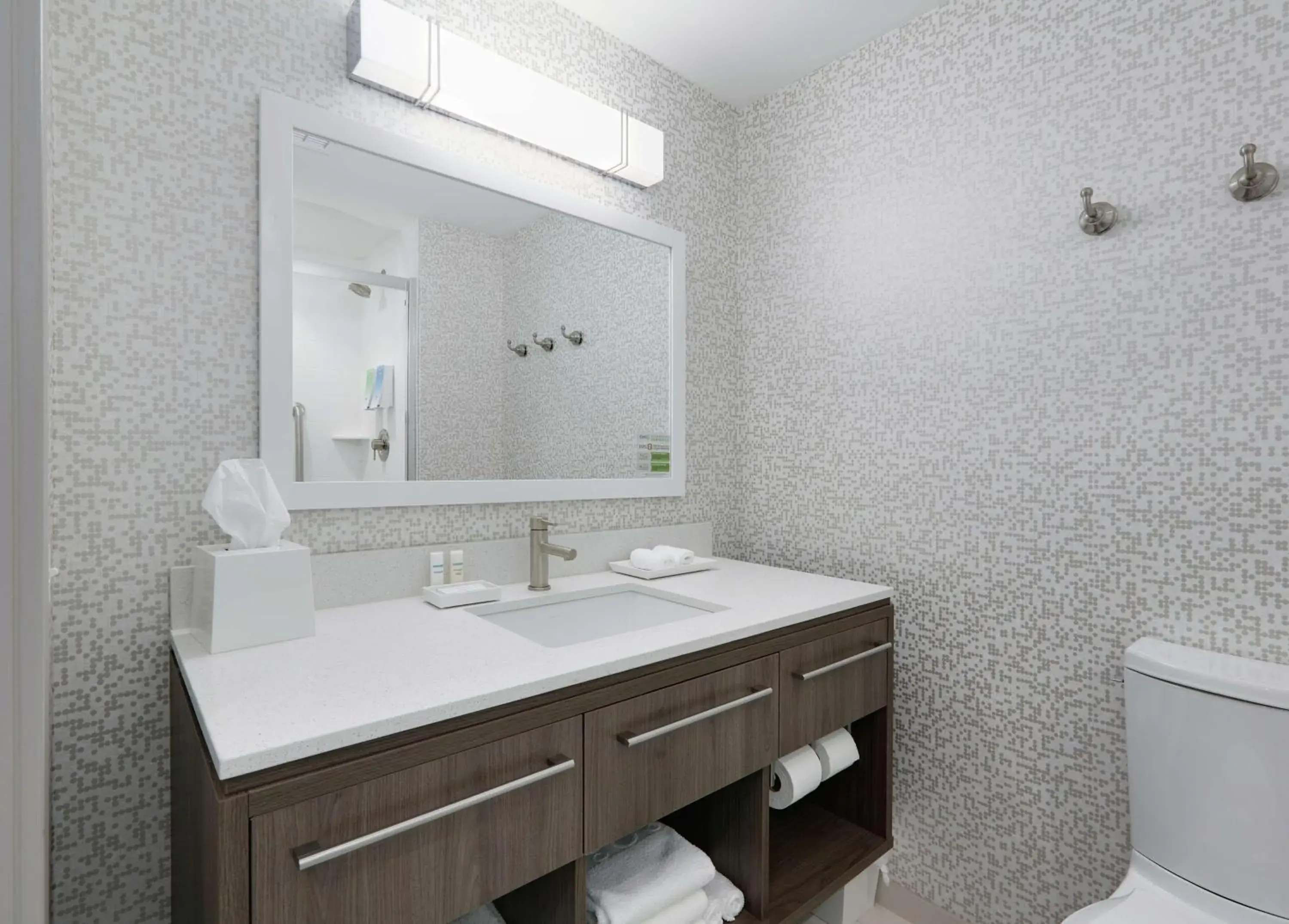 Bathroom in Home2 Suites By Hilton Hagerstown Bathroom in Home2 Suites By Hilton Hagerstown