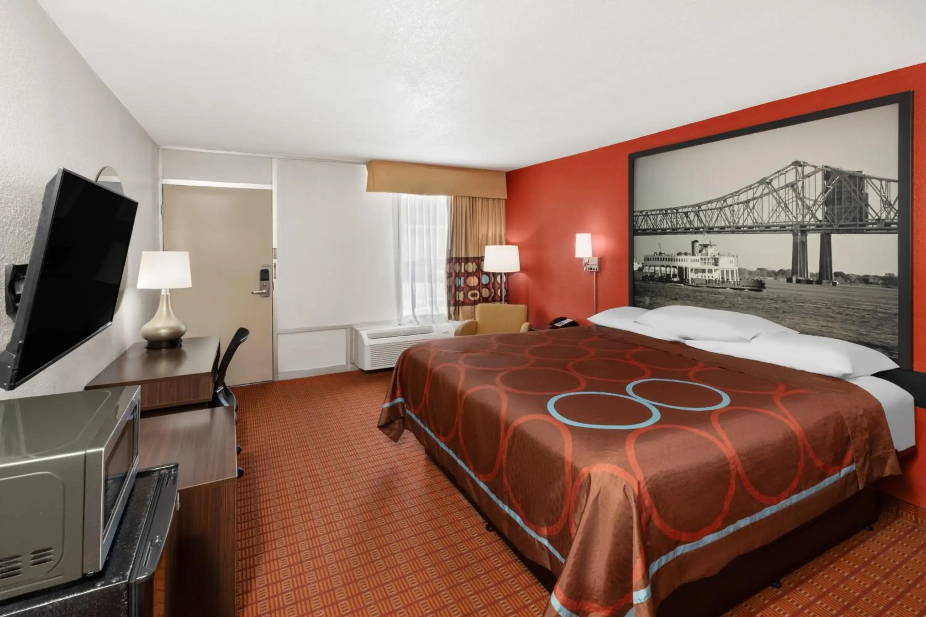 Bedroom, Bed in Super 8 by Wyndham Baton Rouge/I-10 Bedroom, Bed in Super 8 by Wyndham Baton Rouge/I-10