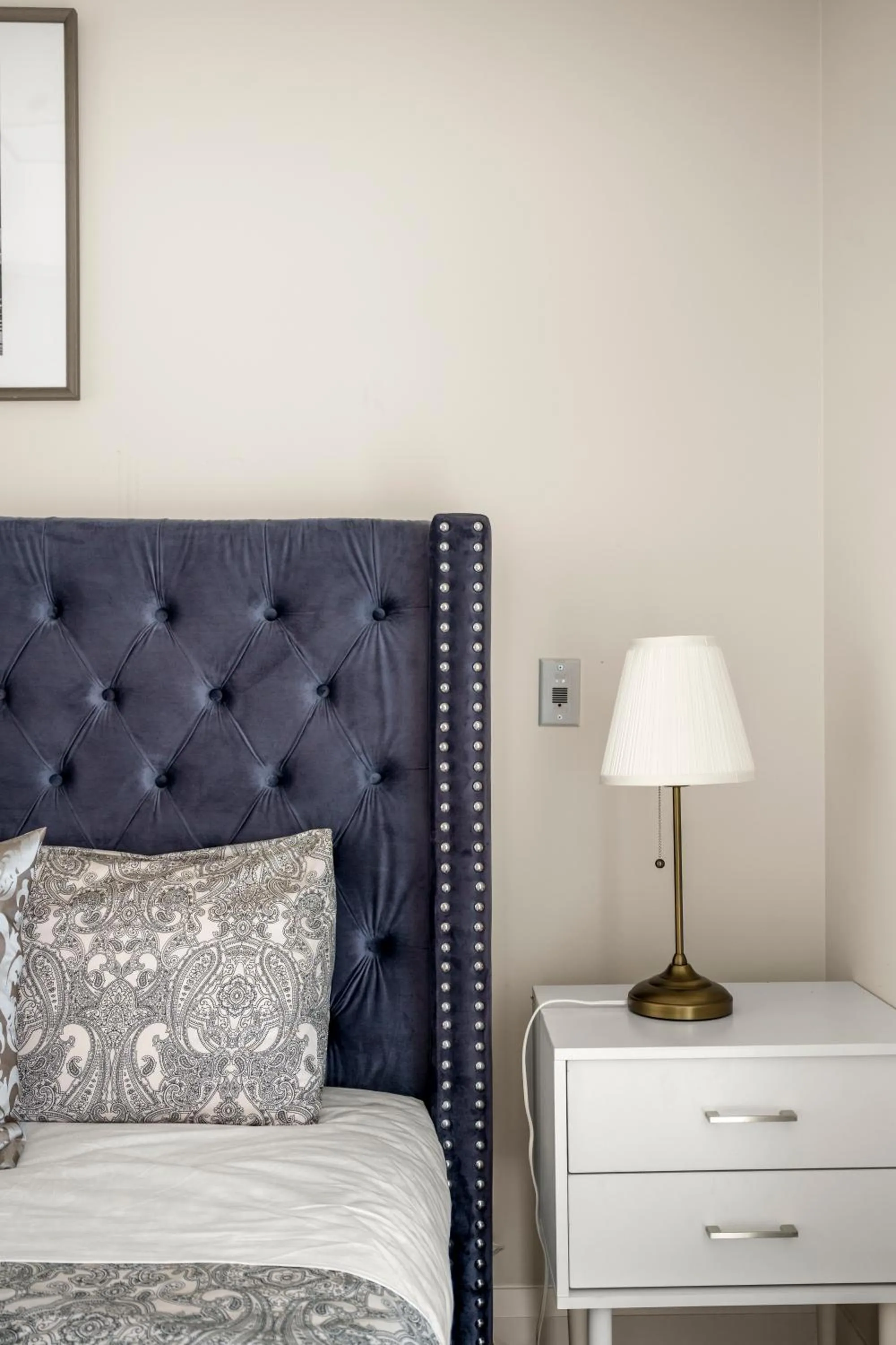 Bed in GLOBALSTAY Modern Apartments in North York Skyscraper