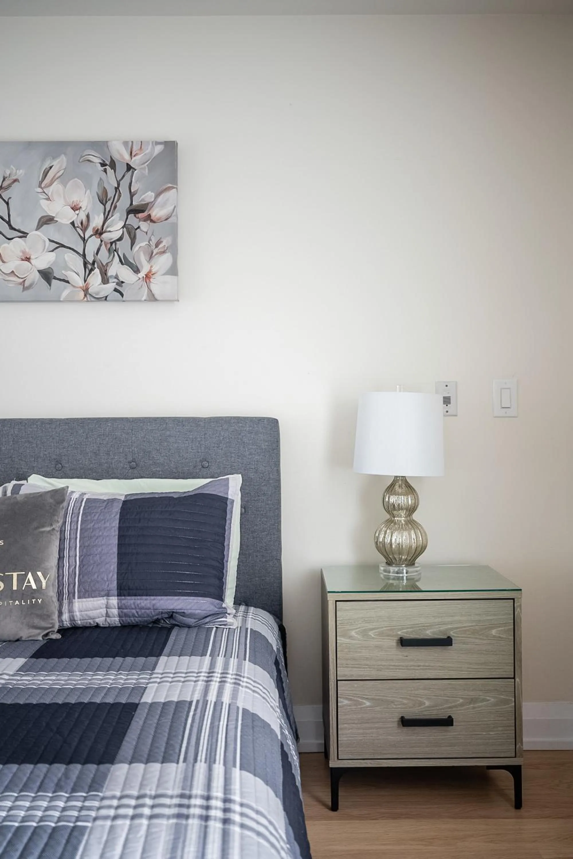 Bed in GLOBALSTAY Modern Apartments in North York Skyscraper