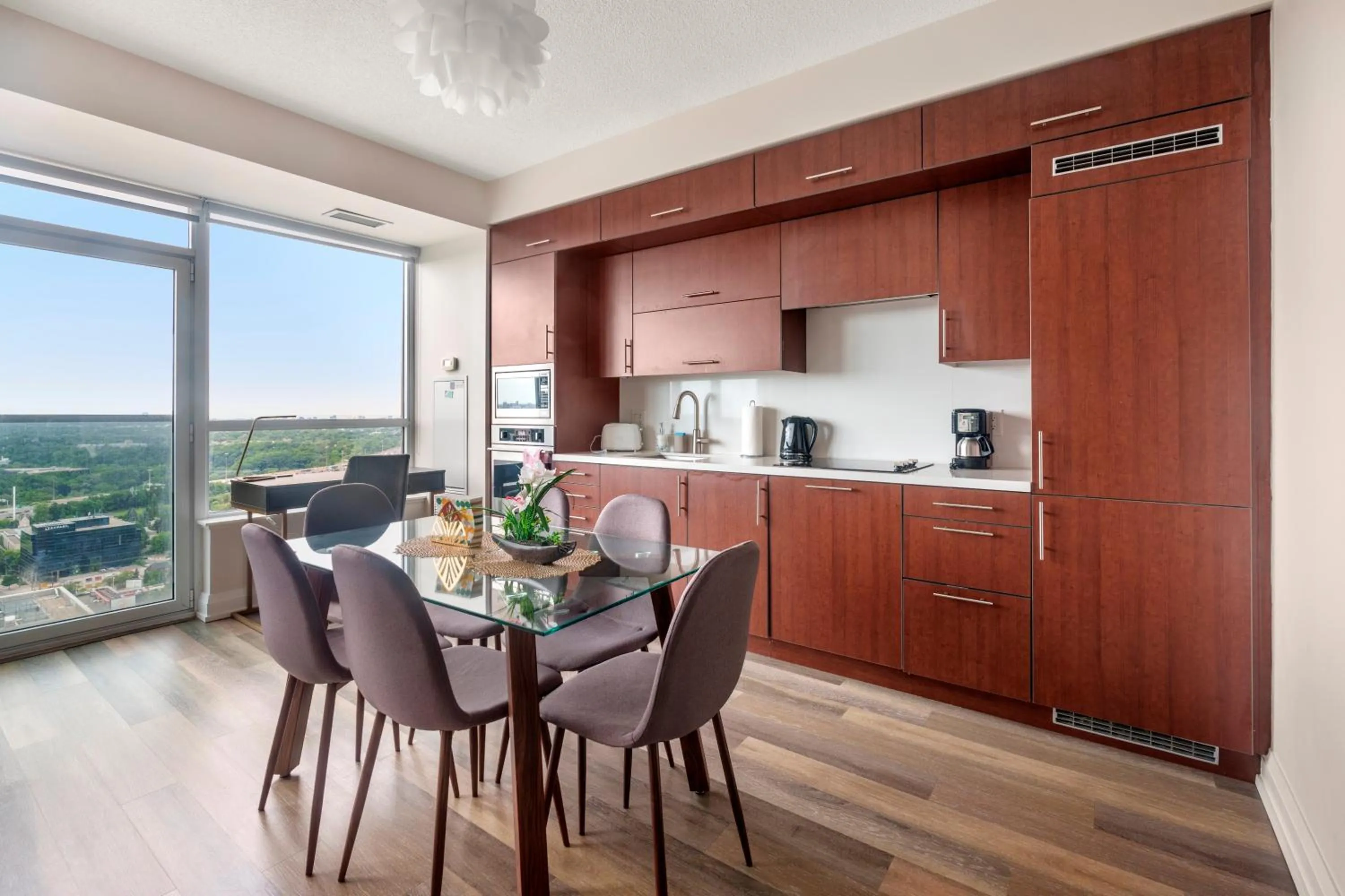 Kitchen or kitchenette in GLOBALSTAY Modern Apartments in North York Skyscraper